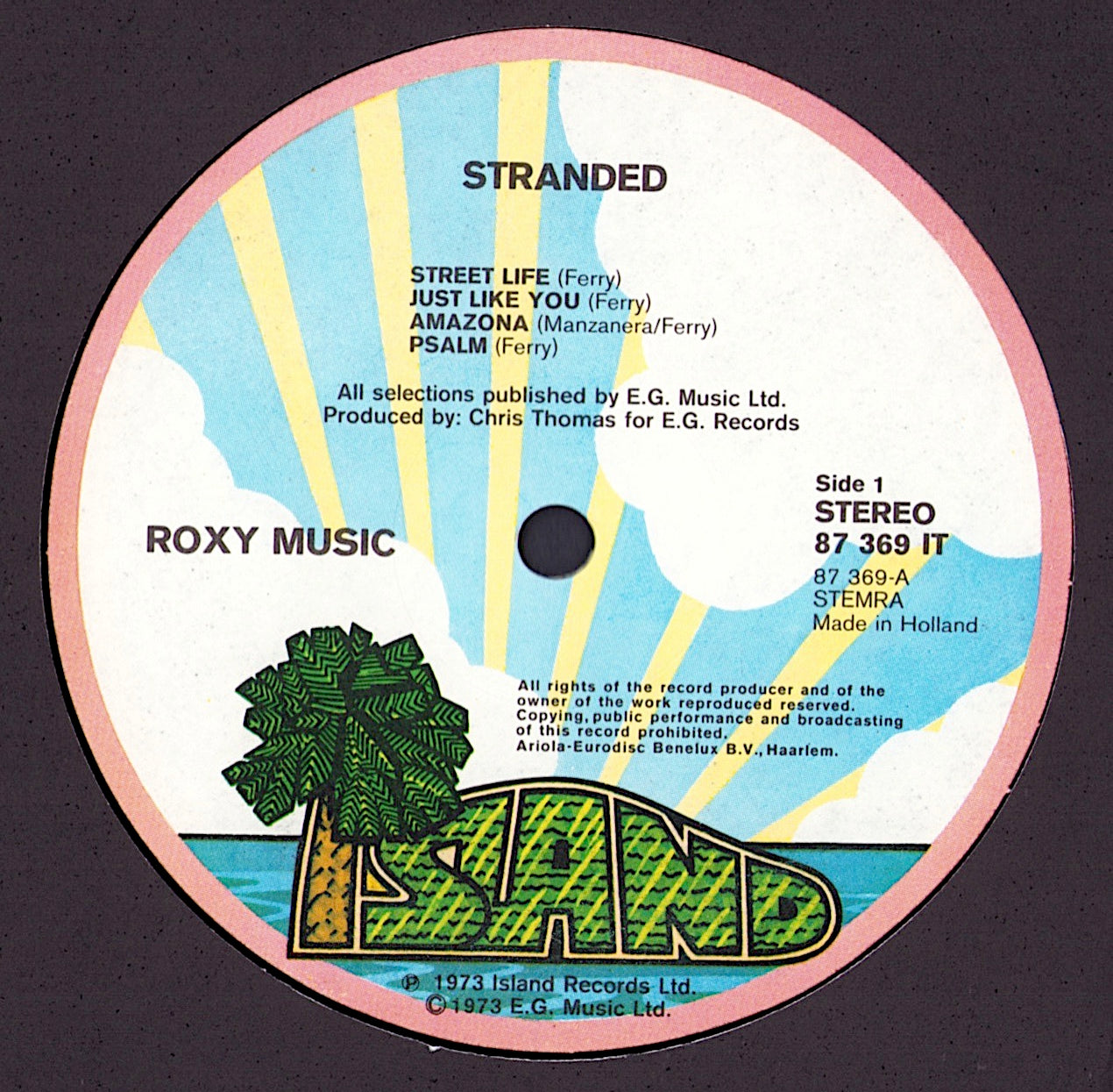 Roxy Music - Stranded Vinyl LP NE