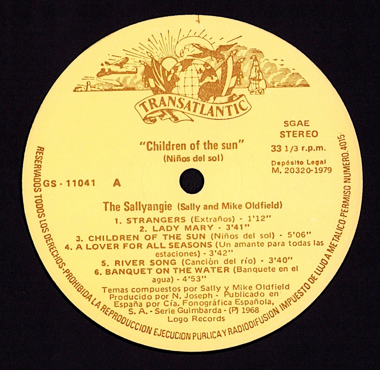 The Sallyangie Featuring Sally And Mike Oldfield – Children Of The Sun Vinyl LP