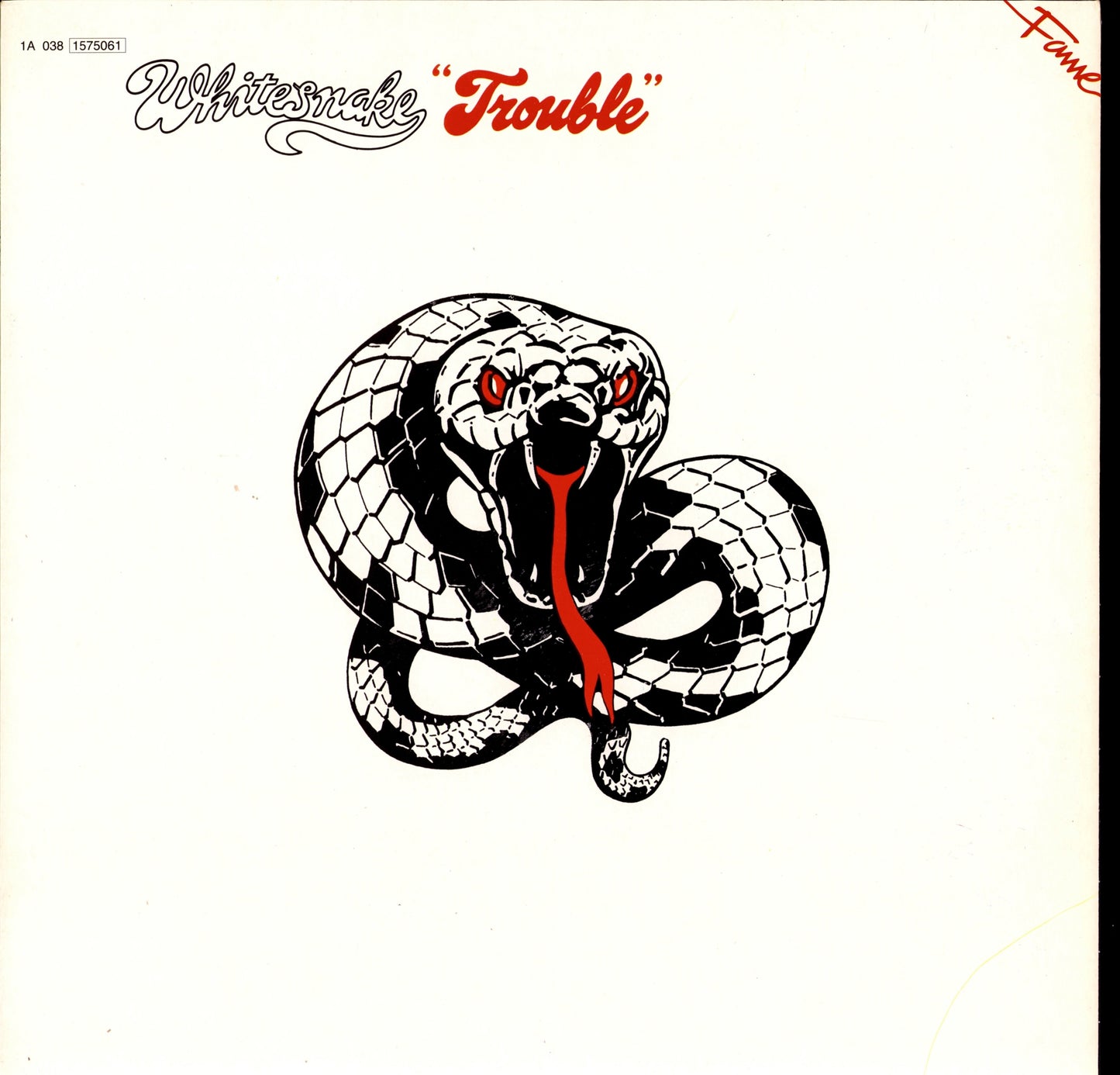 Whitesnake - Trouble Vinyl LP | EU Reissue | 1983