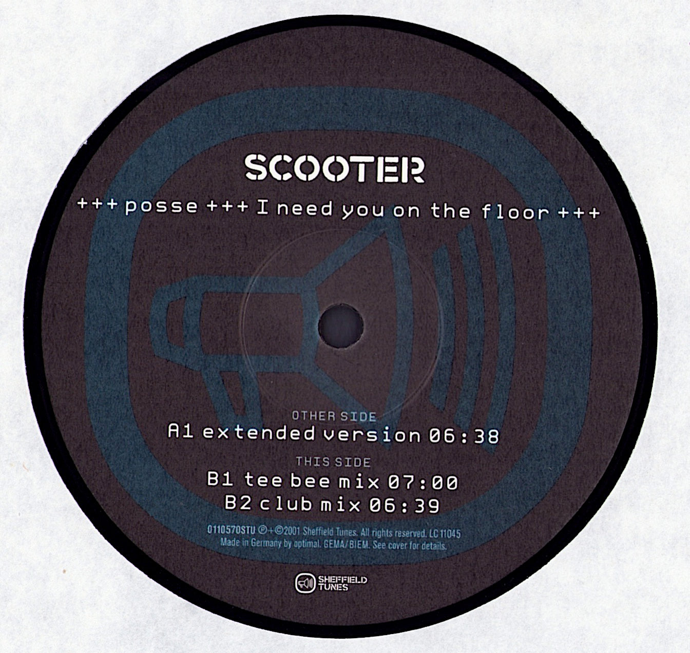 Scooter – Posse I Need You On The Floor Vinyl 12"
