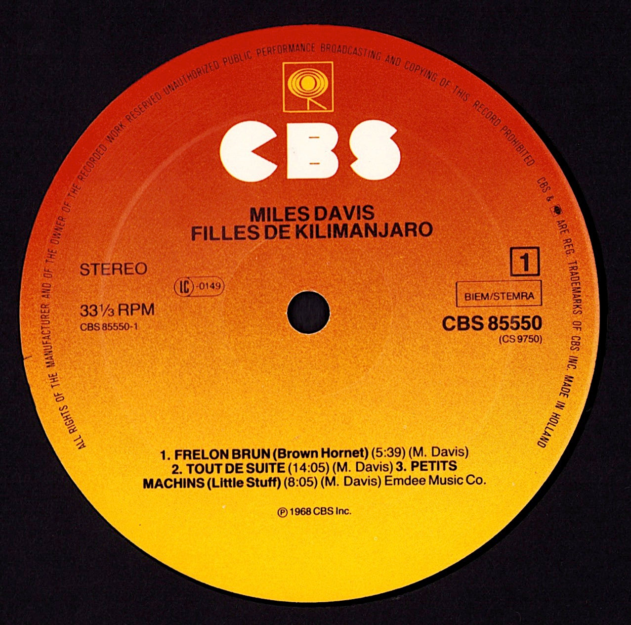 Miles Davis - Filles De Kilimanjaro Vinyl LP