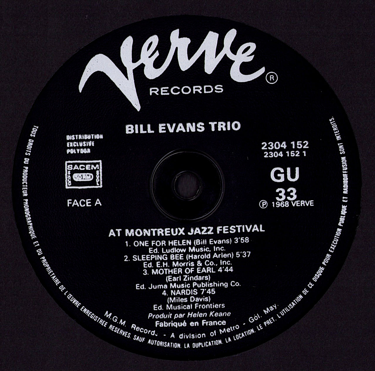 Bill Evans - At The Montreux Jazz Festival Vinyl LP