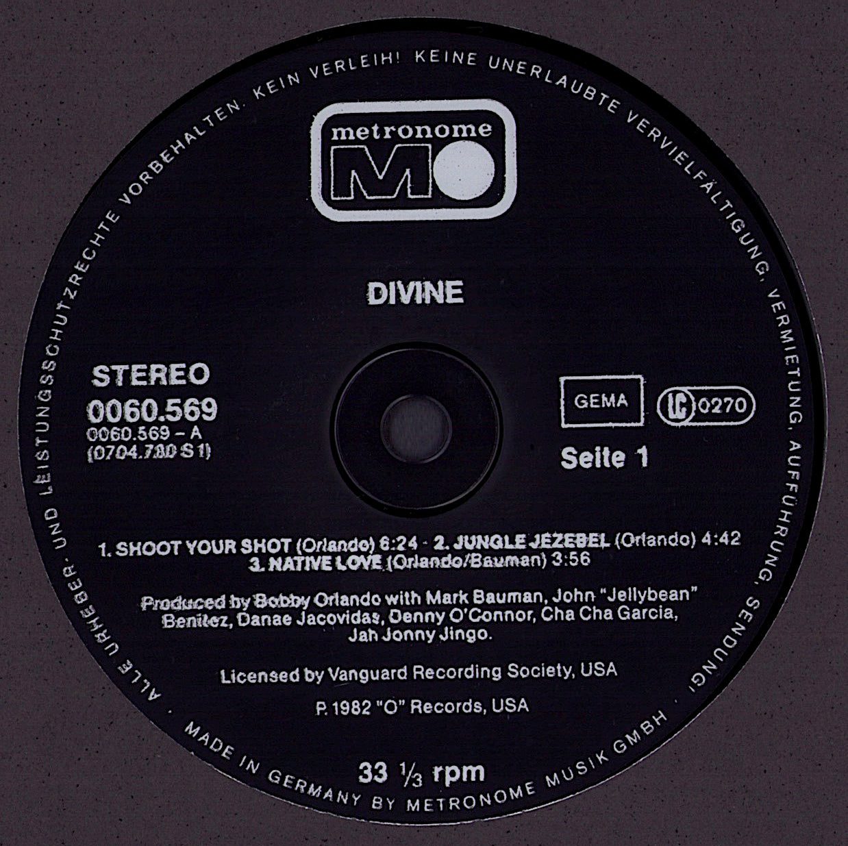 Divine - My First Album Vinyl LP