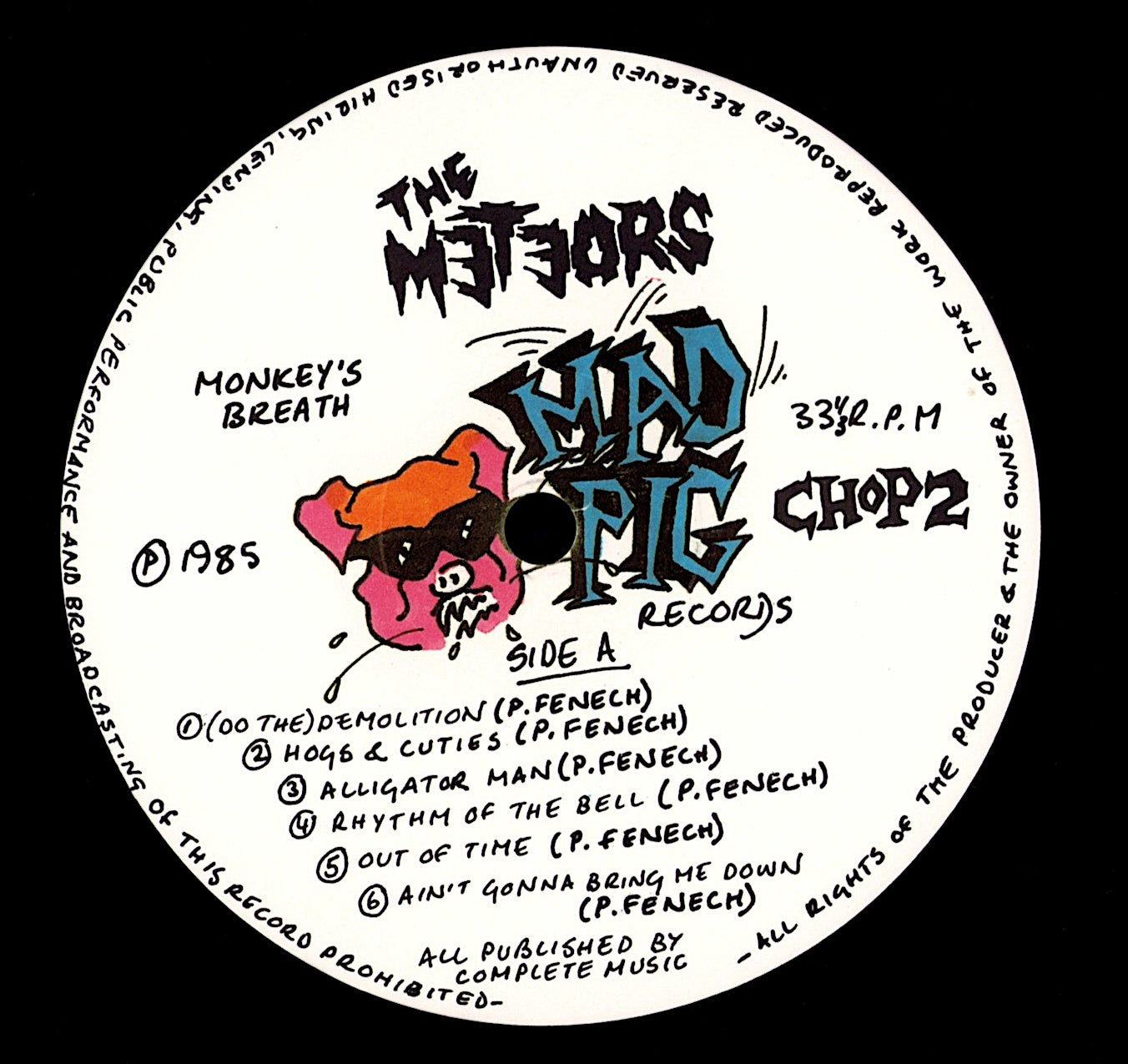 The Meteors - Monkey's Breath (Vinyl LP | UK Original | 1985)