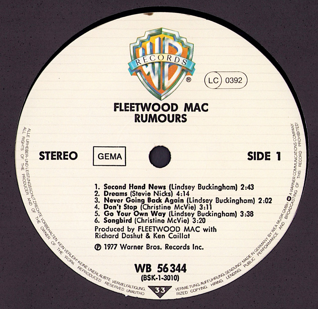 Fleetwood Mac - Rumours Vinyl LP Club Edition