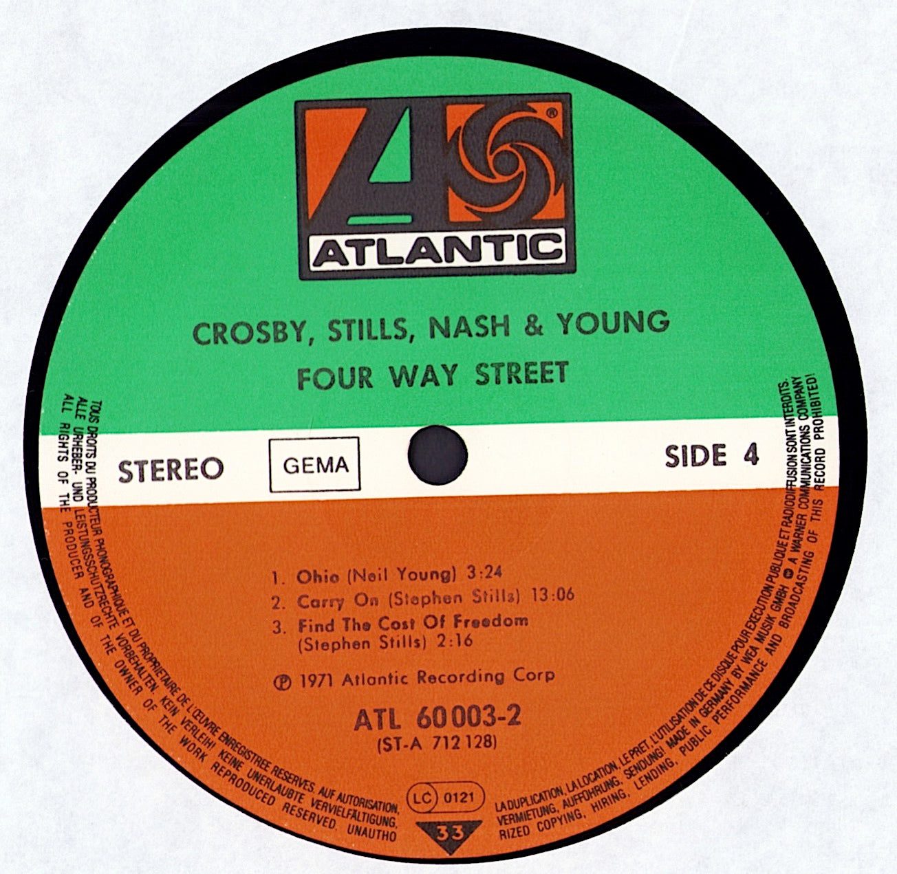 Crosby, Stills, Nash & Young – 4 Way Street Vinyl 2LP
