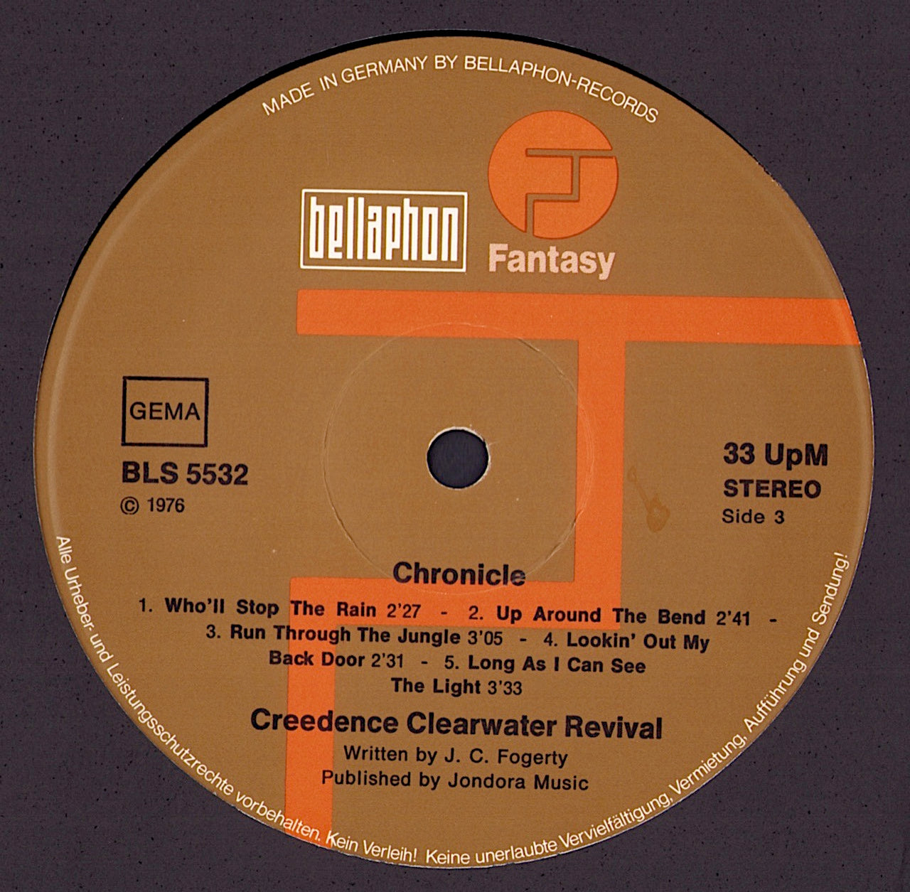 Creedence Clearwater Revival Featuring John Fogerty - Chronicle The 20 Greatest Hits Vinyl 2LP