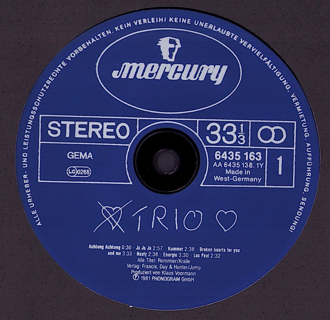 Trio - Trio Vinyl LP