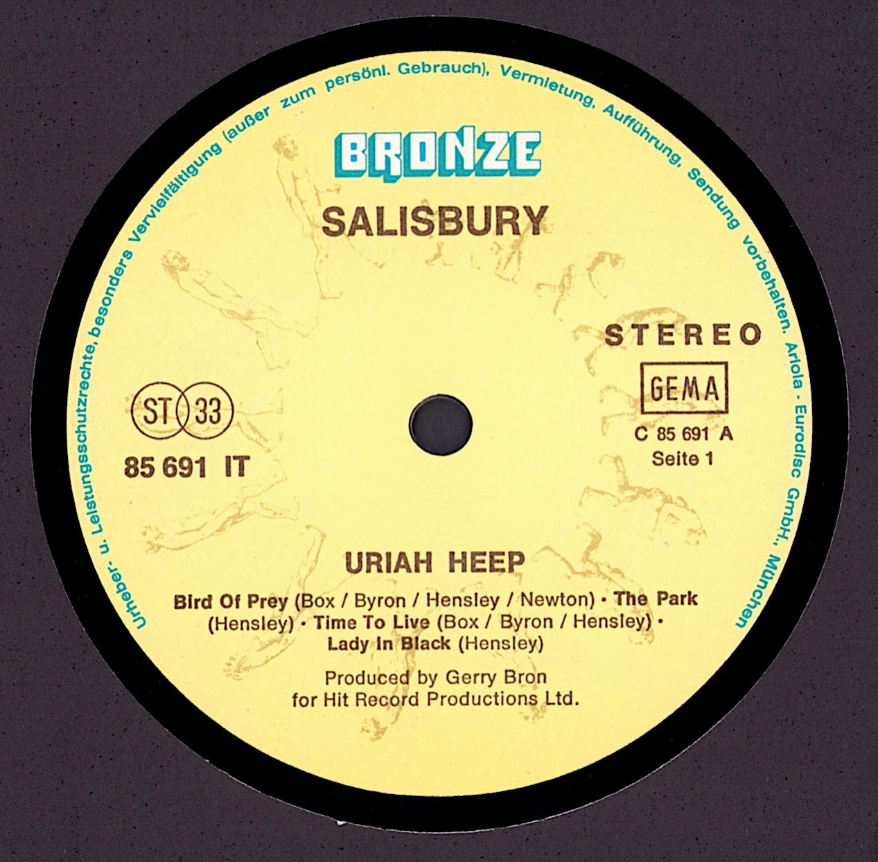 Uriah Heep - Salisbury Vinyl LP DE