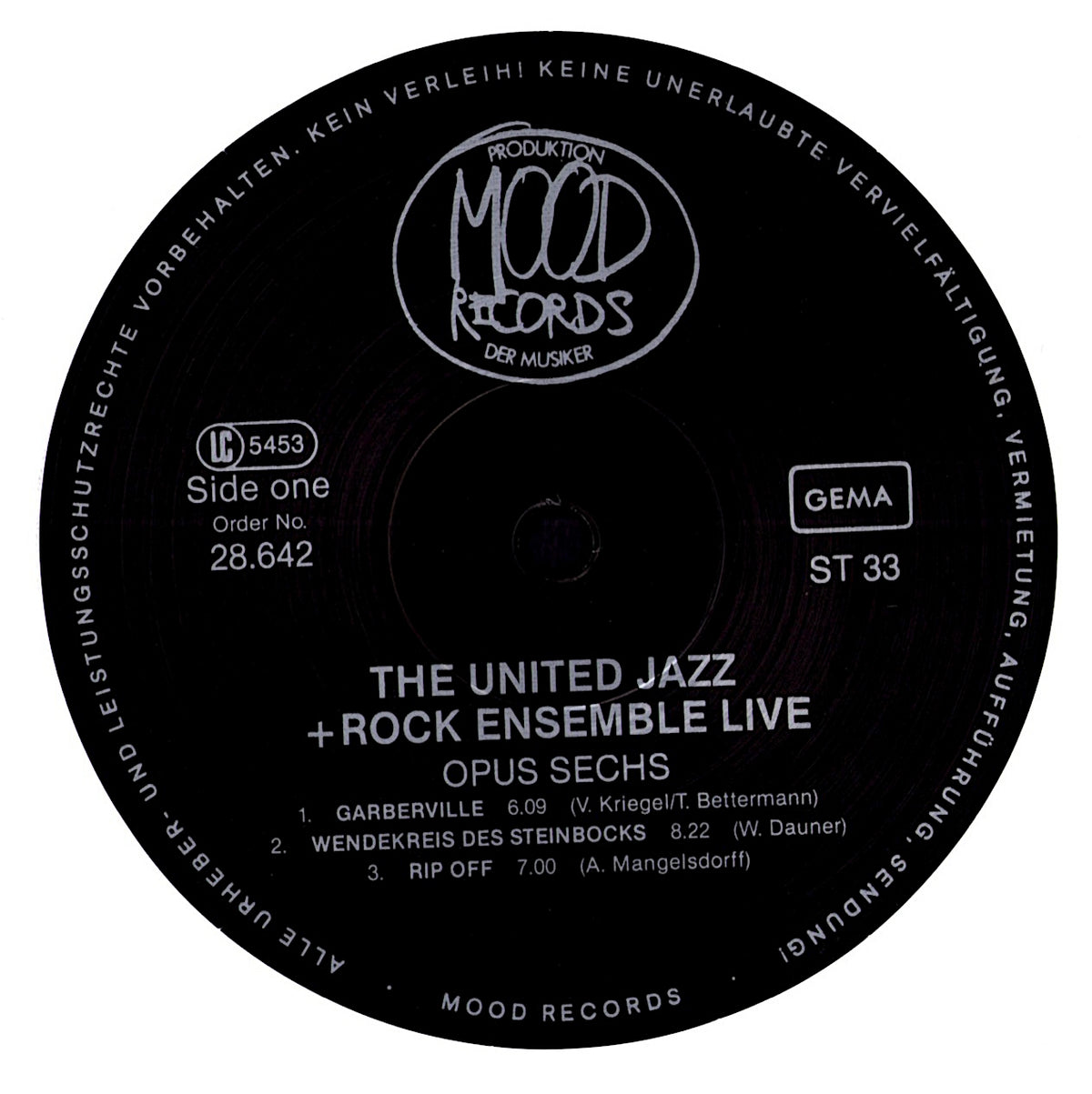 The United Jazz+Rock Ensemble - United Live Opus Sechs (Vinyl LP | German Release | 1984)