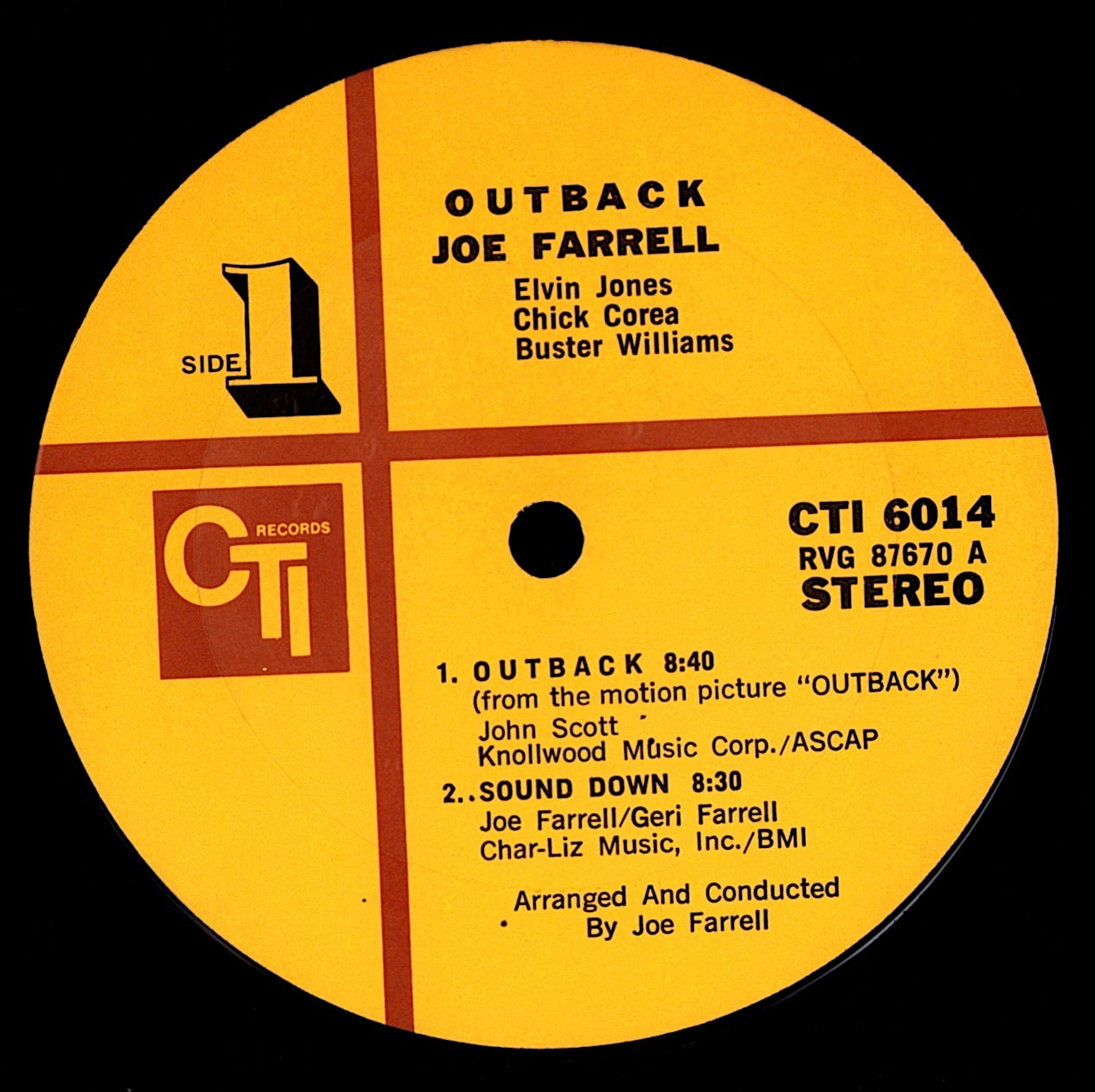 Joe Farrell – Outback Vinyl LP