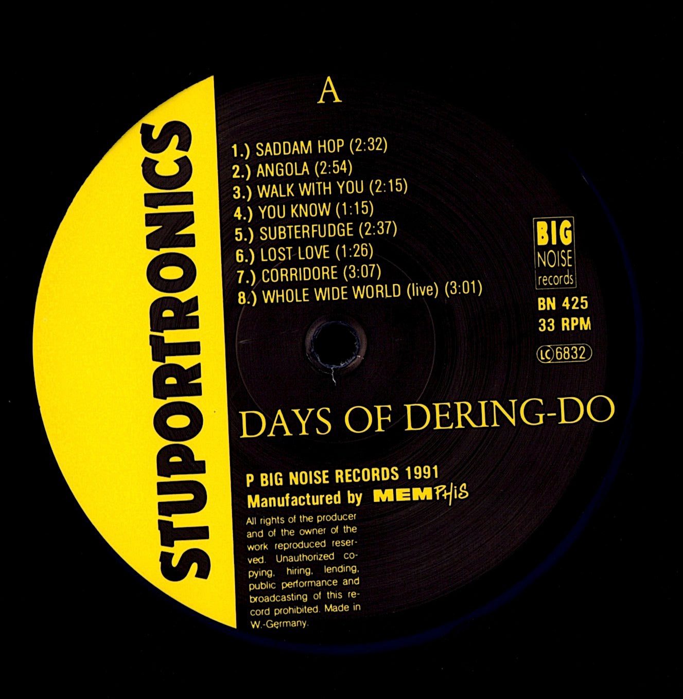 Stuportronics – Days Of Dering-Do Blue Vinyl LP