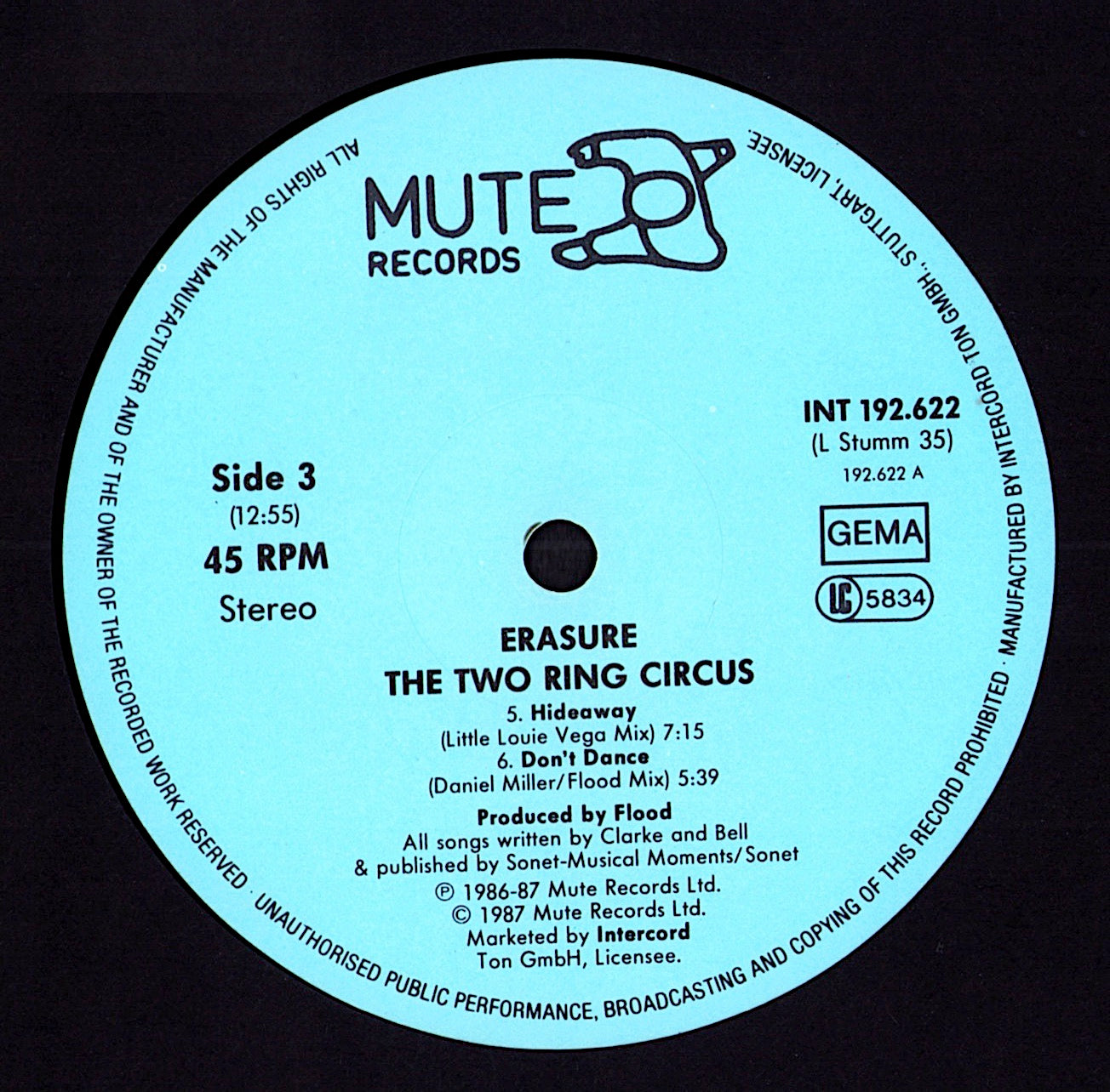 Erasure - Drama! Remix Vinyl 12" | UK Original | 1989 Kopie