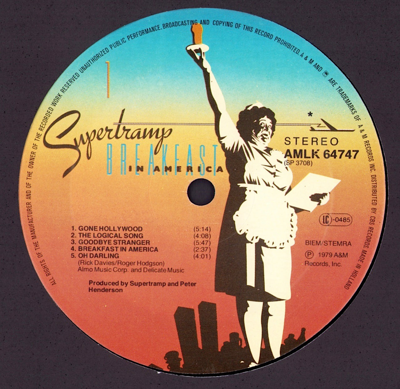 Supertramp - Breakfast In America Vinyl LP