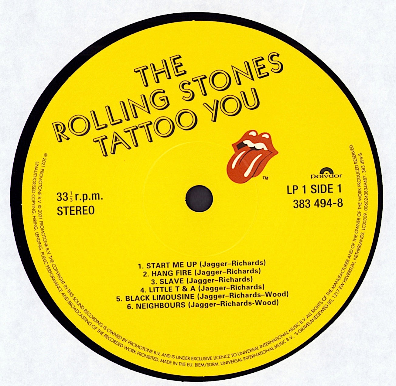 Rolling Stones - Tattoo You Vinyl 2LP Deluxe Edition