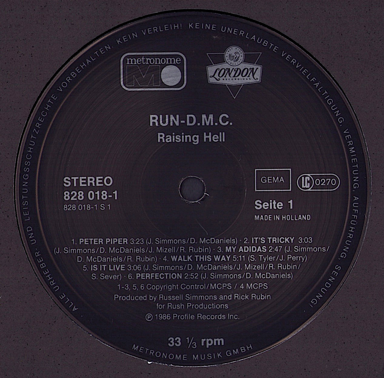 RUN DMC - Raising Hell