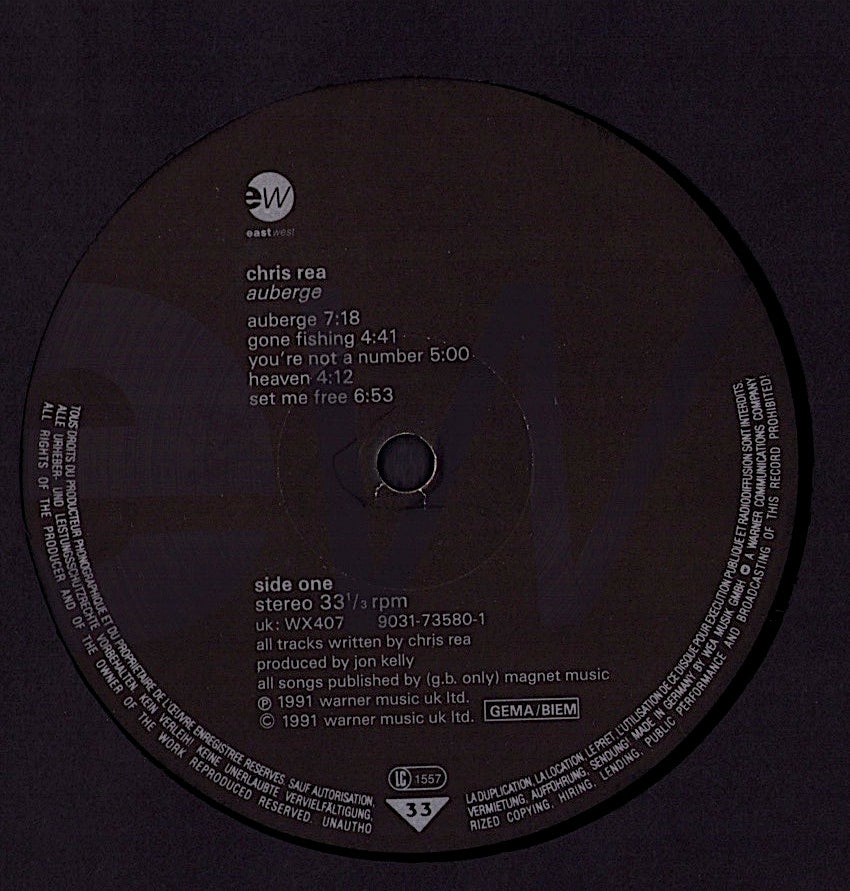 Chris Rea - Auberge Vinyl LP