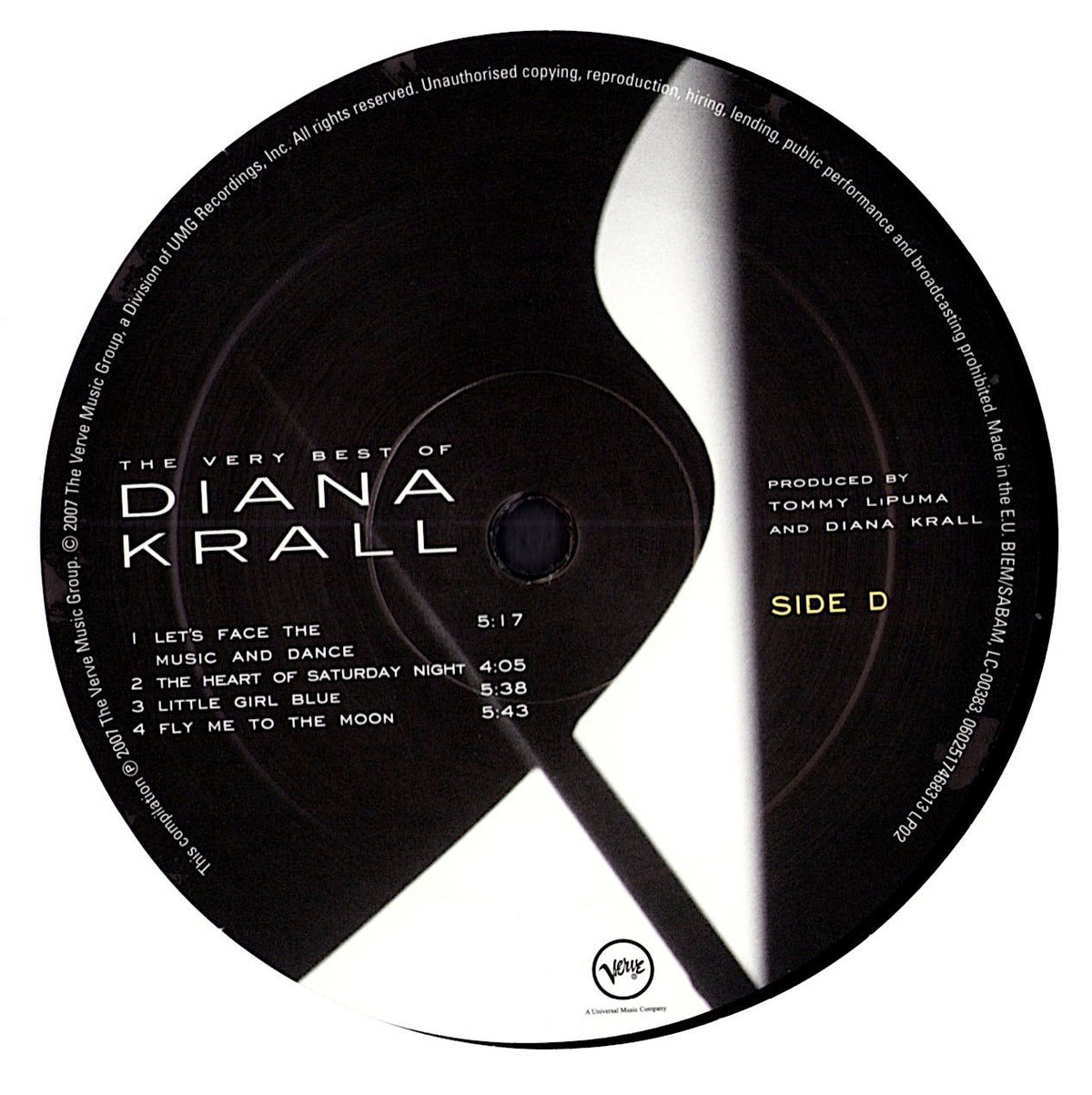 Diana Krall – The Very Best Of Diana Krall Vinyl 2LP Label/Detailansicht