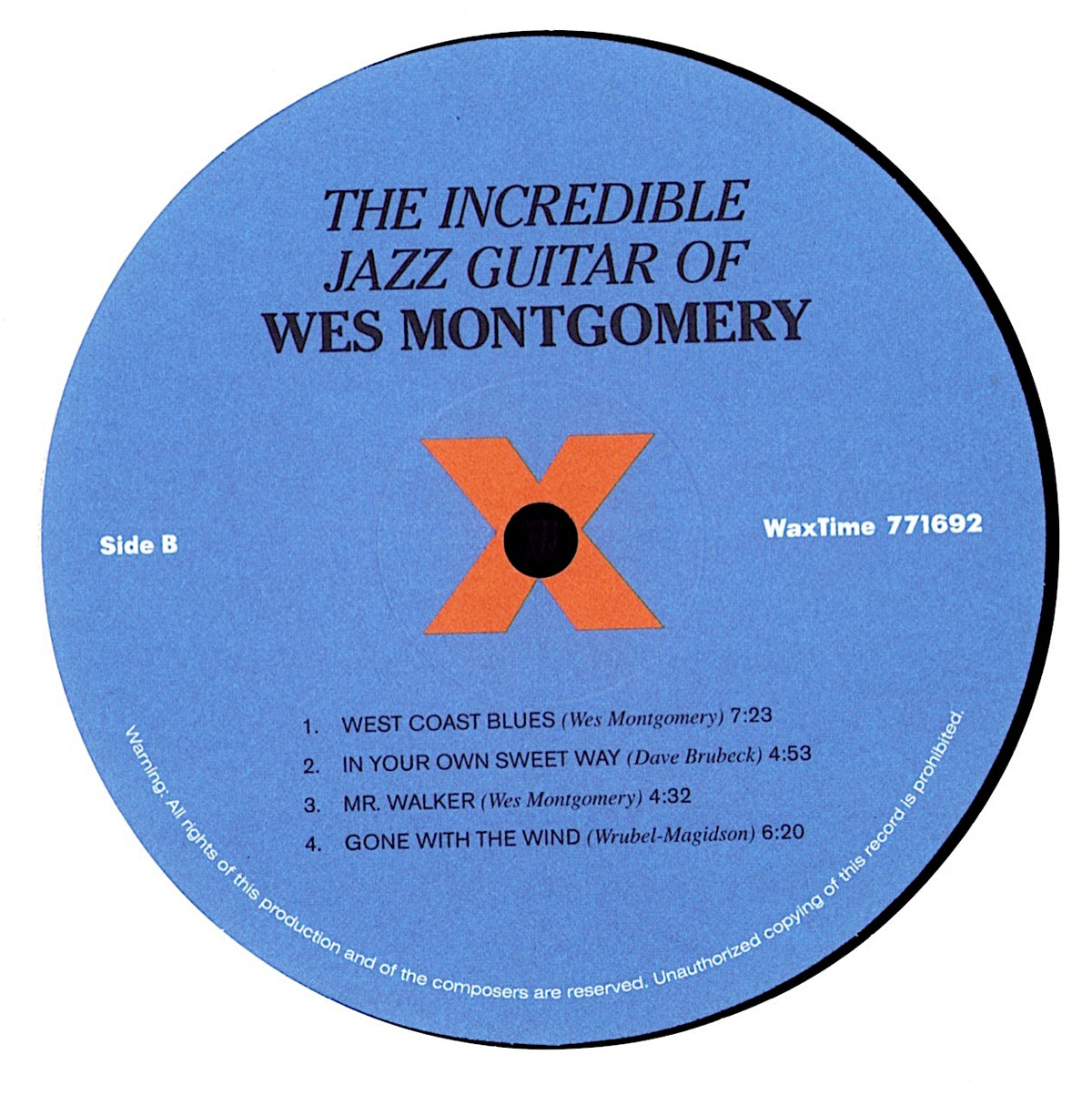 Wes Montgomery - The Incredible Jazz Guitar Of Wes Montgomery (Vinyl LP | EU Reissue | 2011 | Limited Edition | 180 Gram)