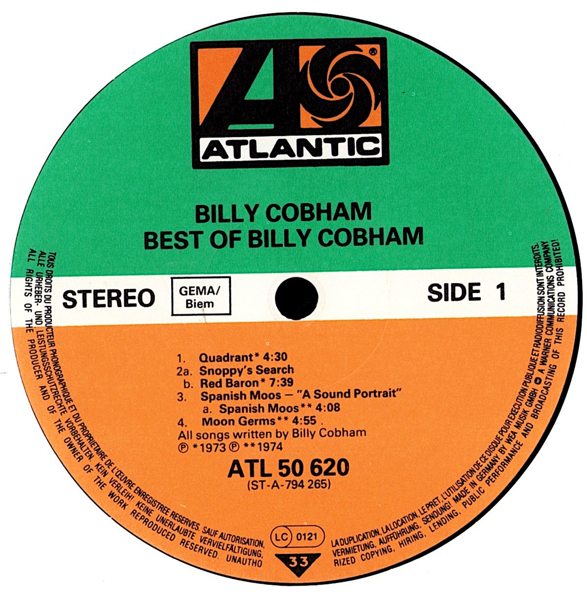 Billy Cobham - Crossroads Vinyl LP Kopie