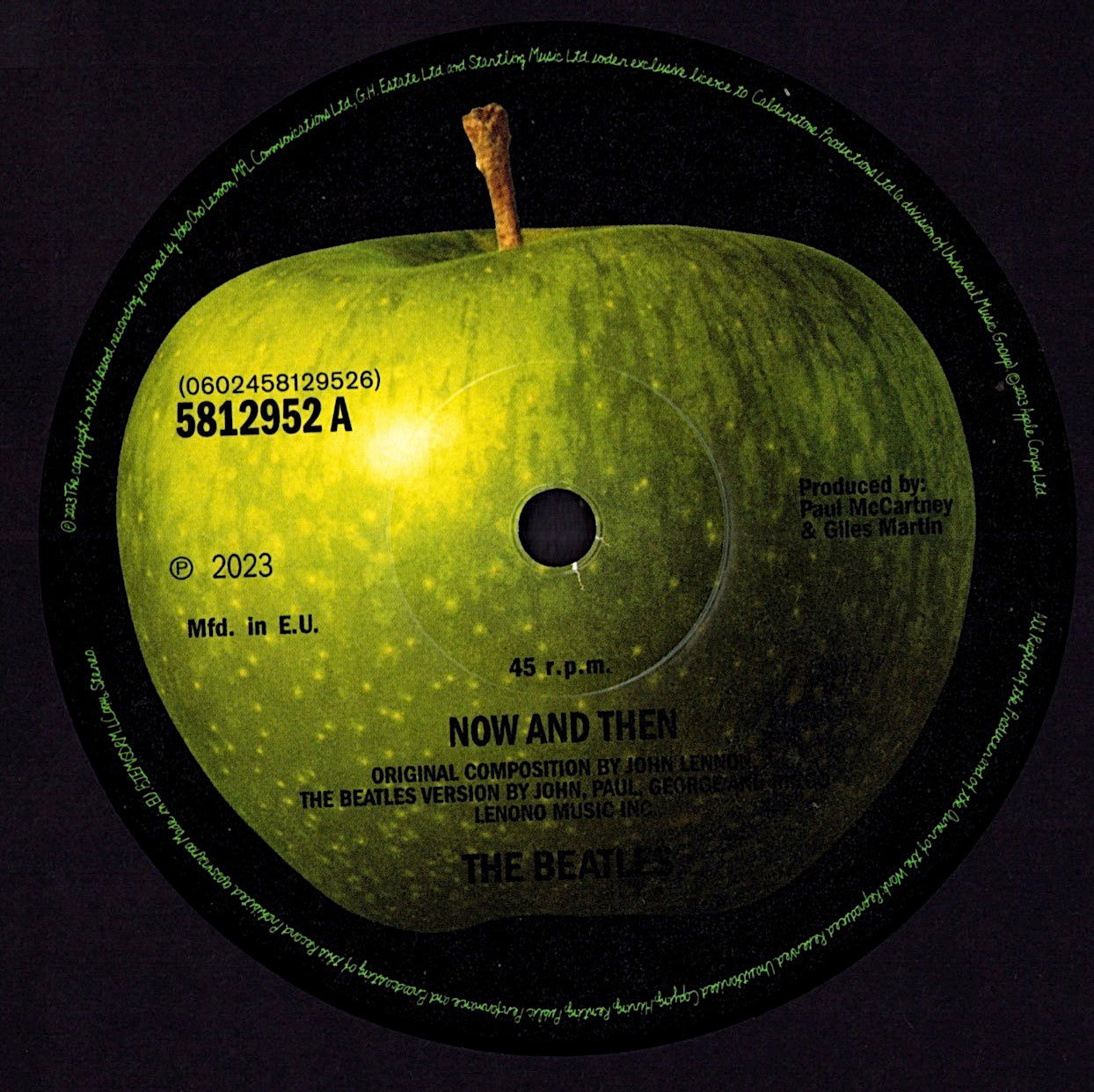 The Beatles - Now And Then / Love Me Do (Vinyl 12" | 45 RPM | Worldwide | 2023)