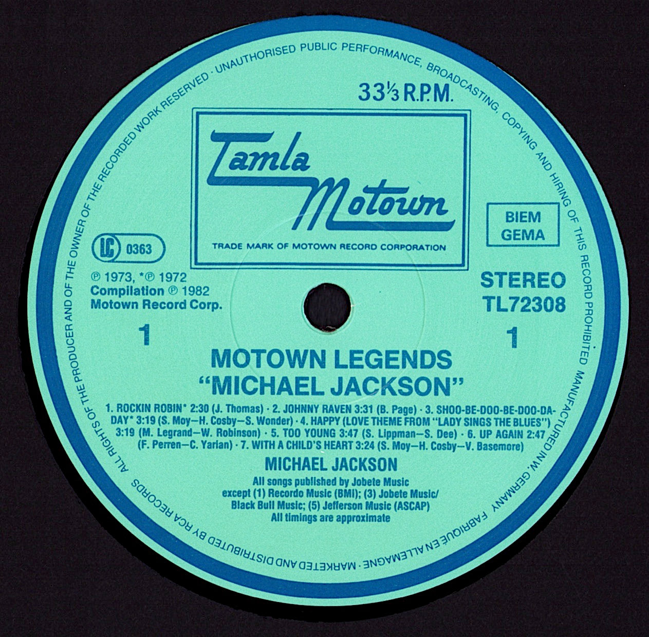 Michael Jackson – Motown Legends Vinyl LP