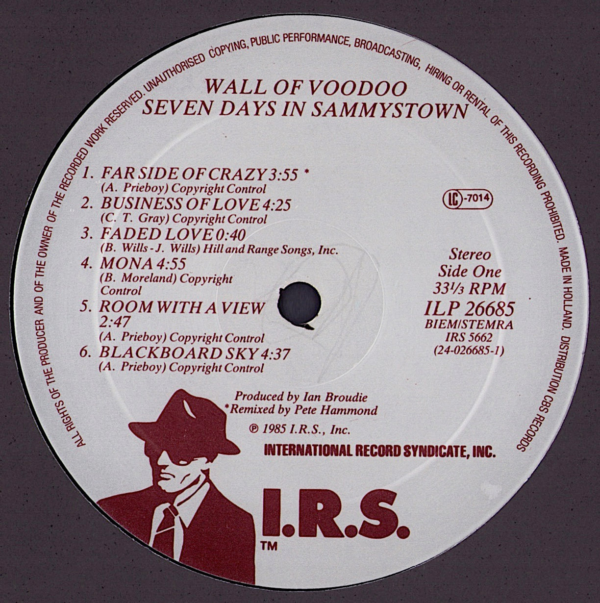 Wall Of Voodoo - Seven Days In Sammystown