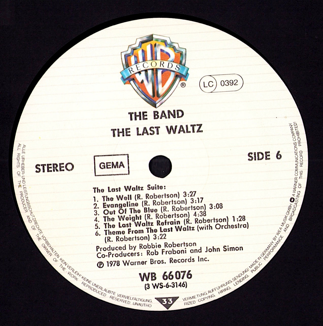 The Band - The Last Waltz (3xVinyl LP | DE Reissue | 1978)