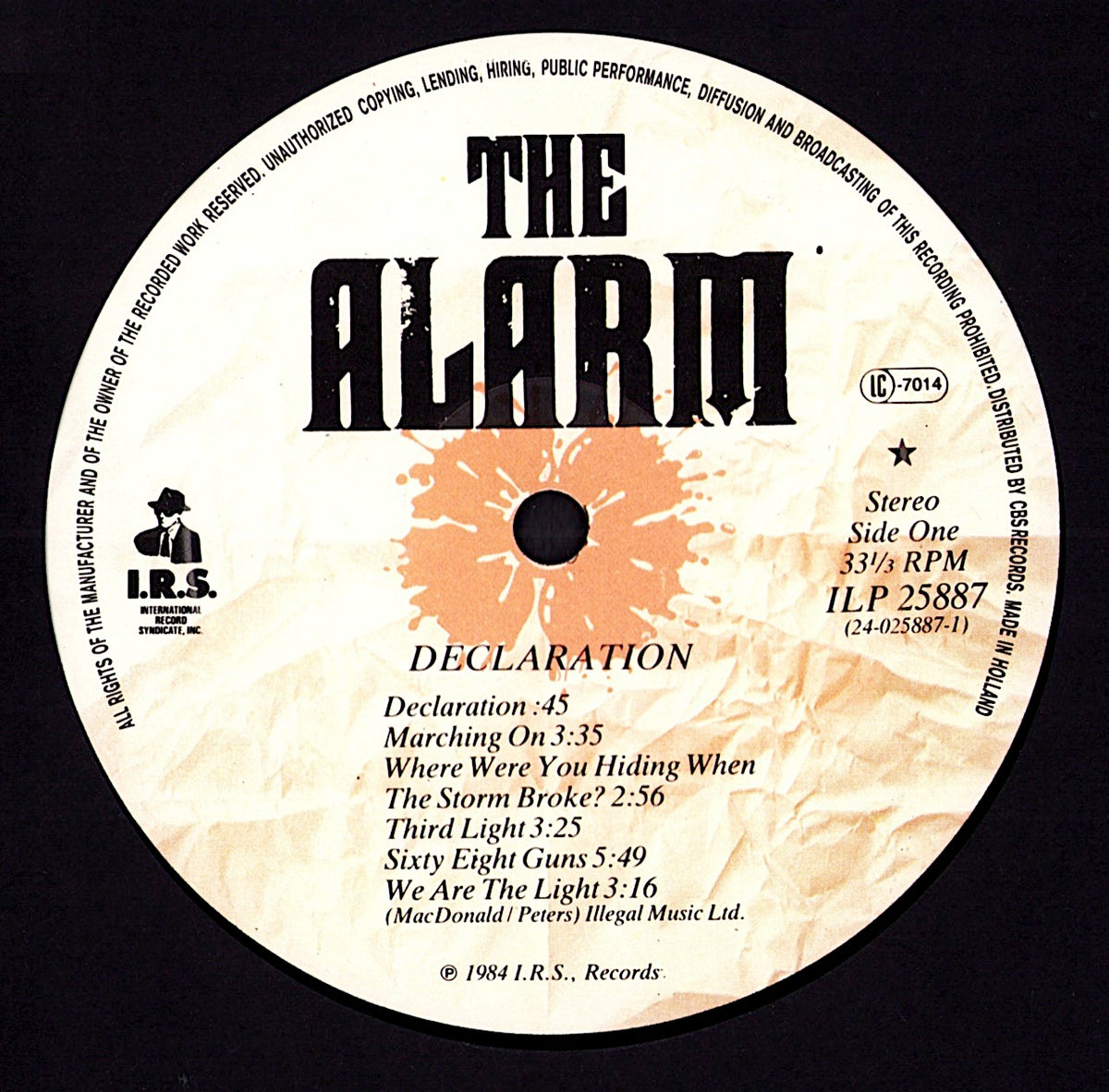 The Alarm – Declaration Vinyl LP | EU Original | 1984