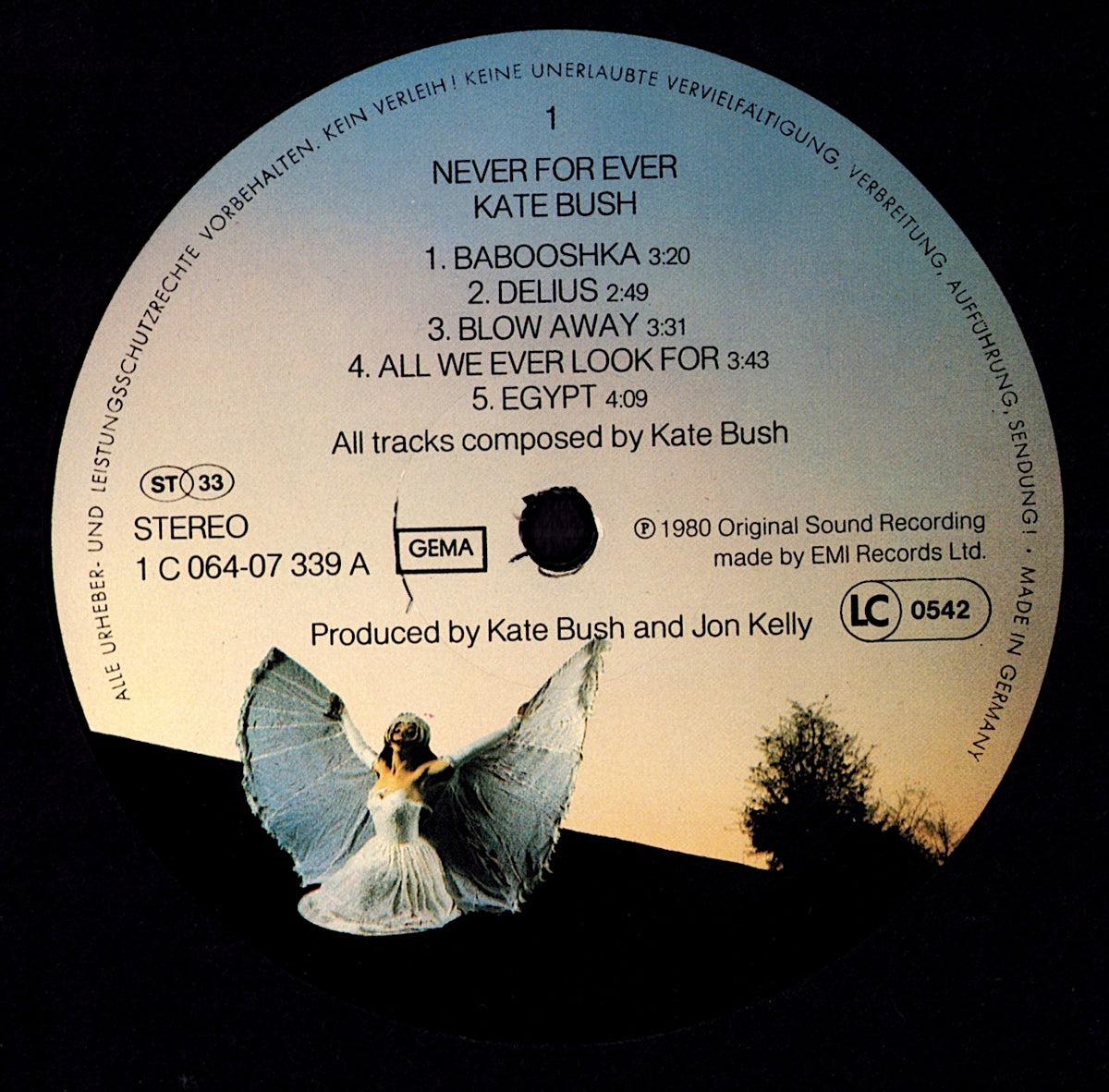 Kate Bush – Never For Ever Vinyl LP | DE Original | 1980