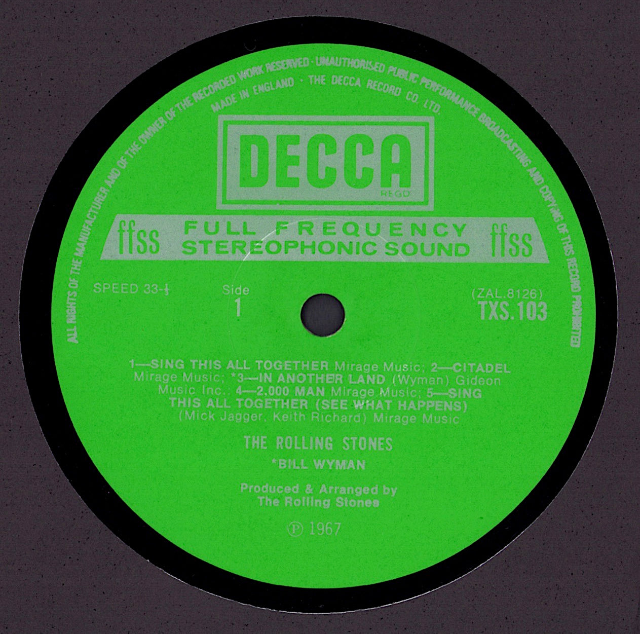 The Rolling Stones - Their Satanic Majesties Request VInyl LP UK