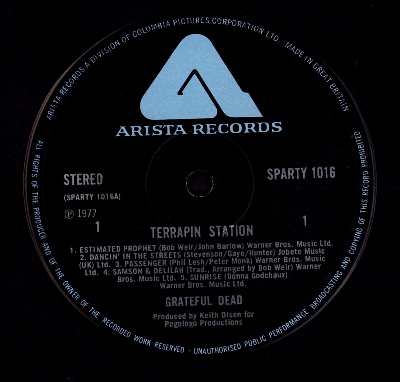 Grateful Dead - Terrapin Station (Vinyl LP | UK Original | 1977)