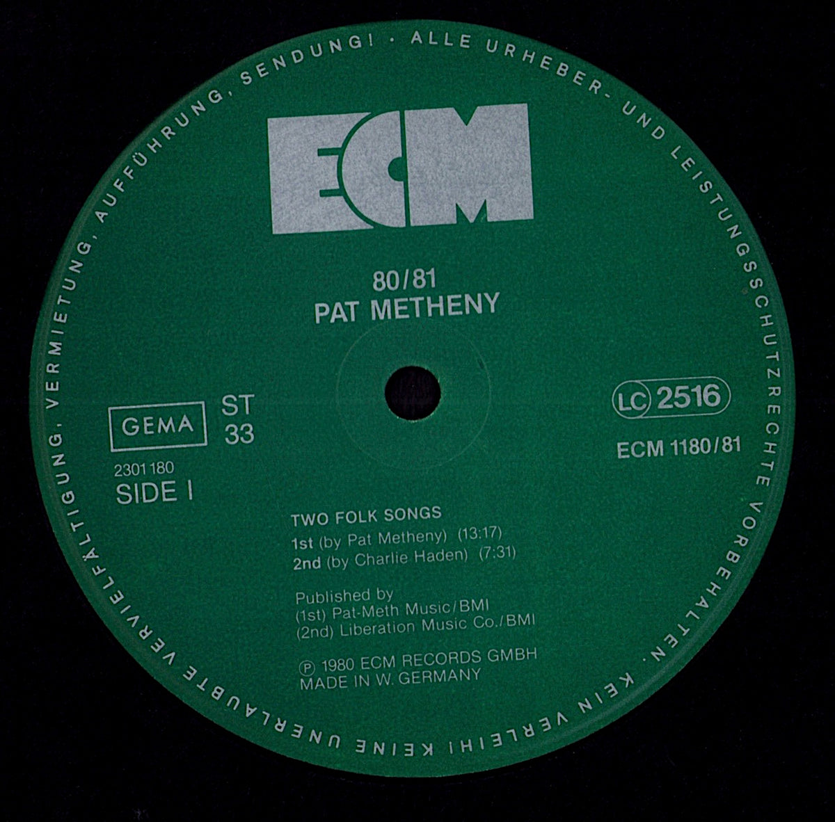Pat Metheny - 80/81 Vinyl 2LP | DE Original | 1980 Kopie