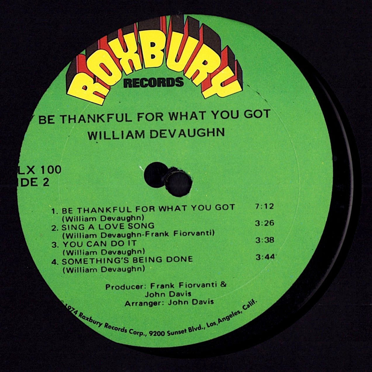 William DeVaughn – Be Thankful For What You Got Vinyl LP | US Original | 1974