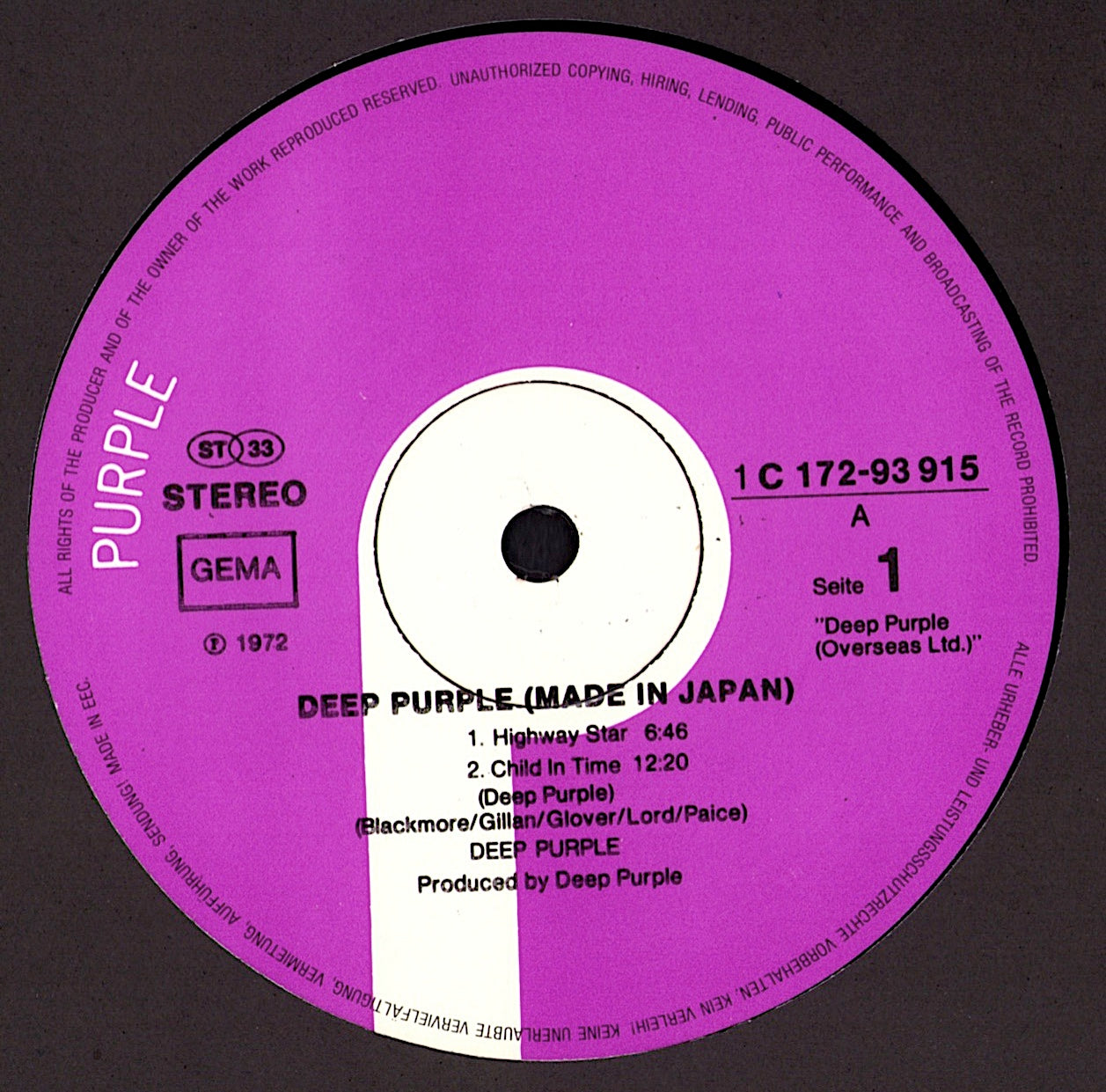 Deep Purple - Made In Japan Vinyl 2LP Kopie