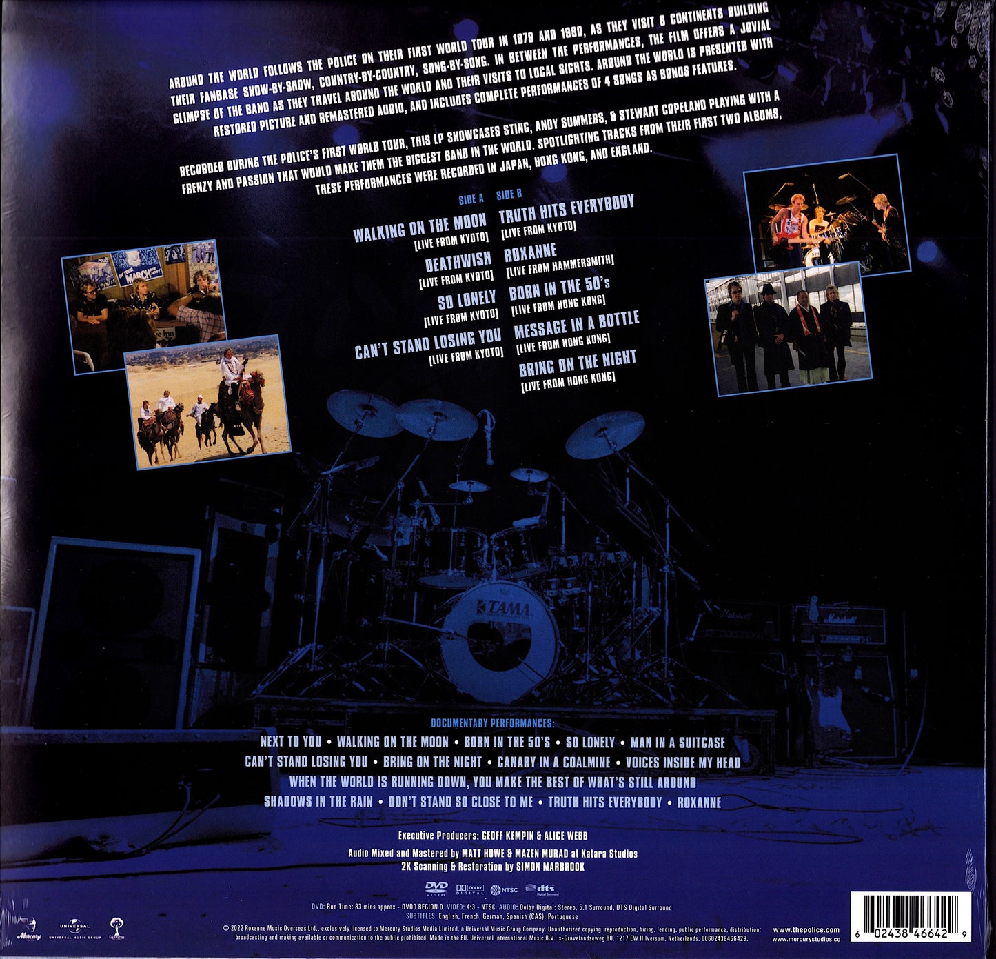 The Police – Around the World Blue Vinyl LP + DVD Limited Edition