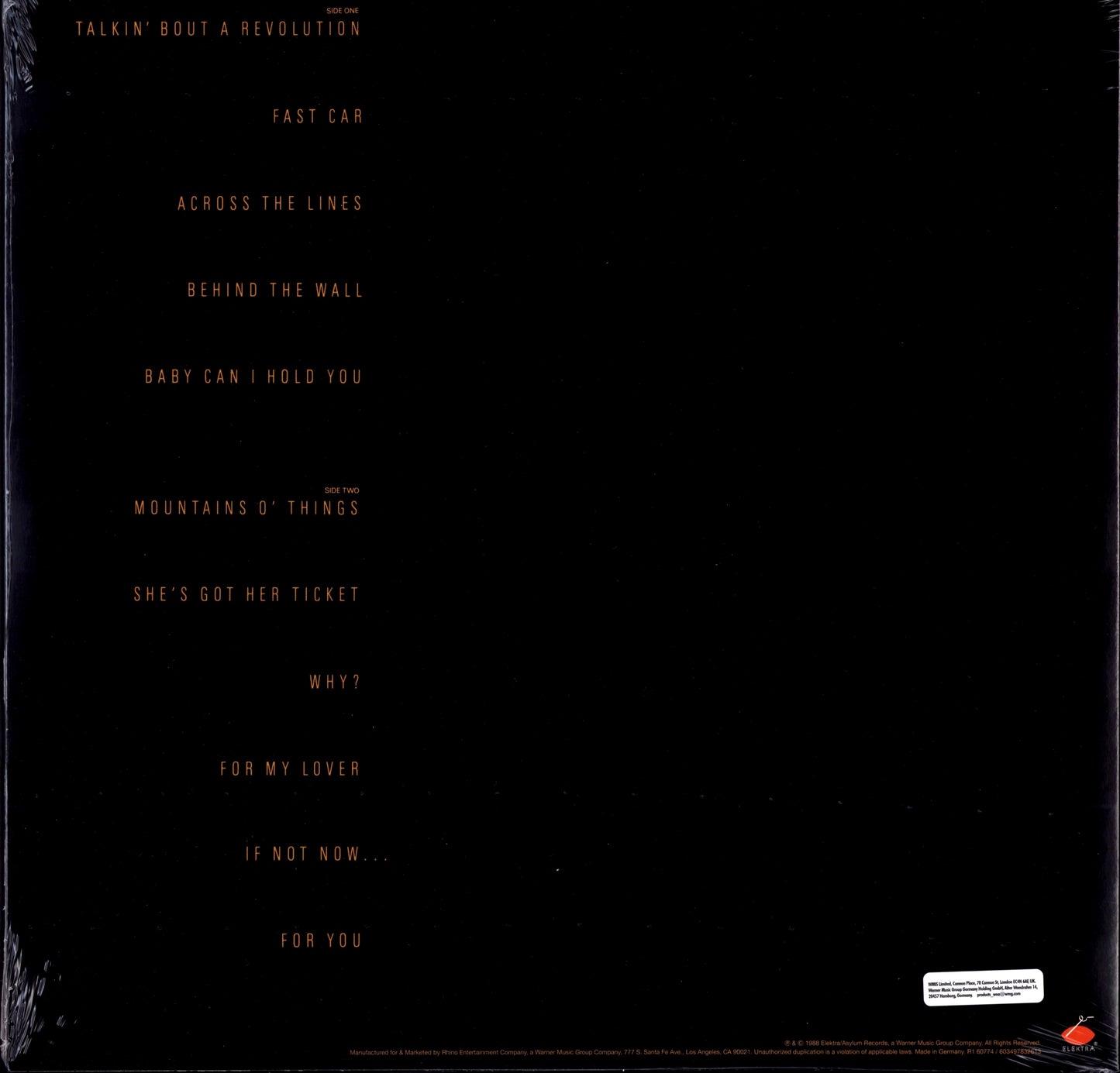 Tracy Chapman – Tracy Chapman - 35th Anniversary Edition Vinyl LP