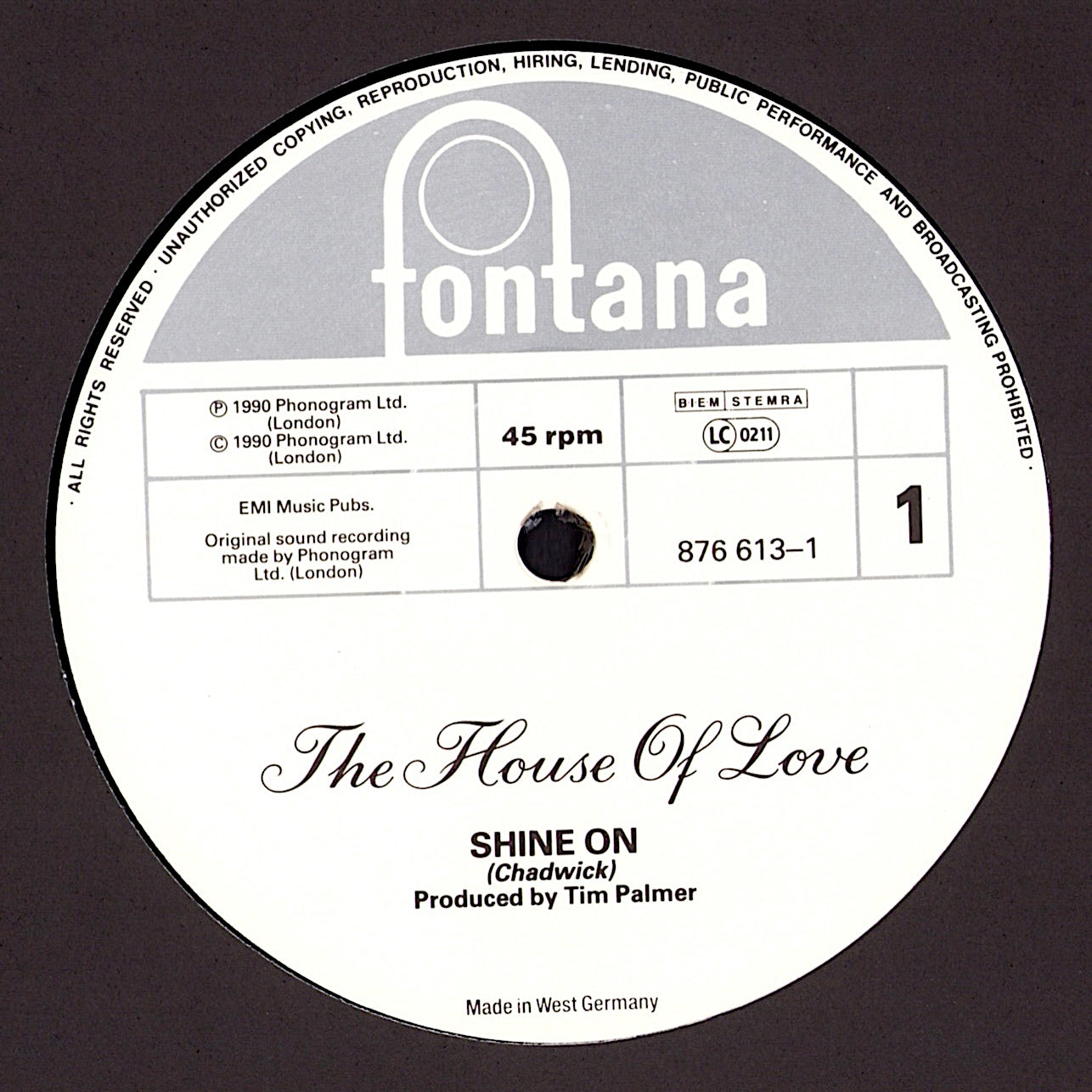 The House Of Love – Shine On Vinyl 12" Maxi-Single
