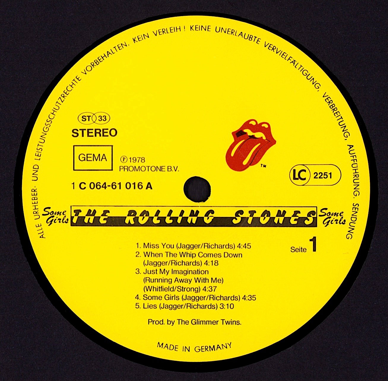 The Rolling Stones - Some Girls Vinyl LP