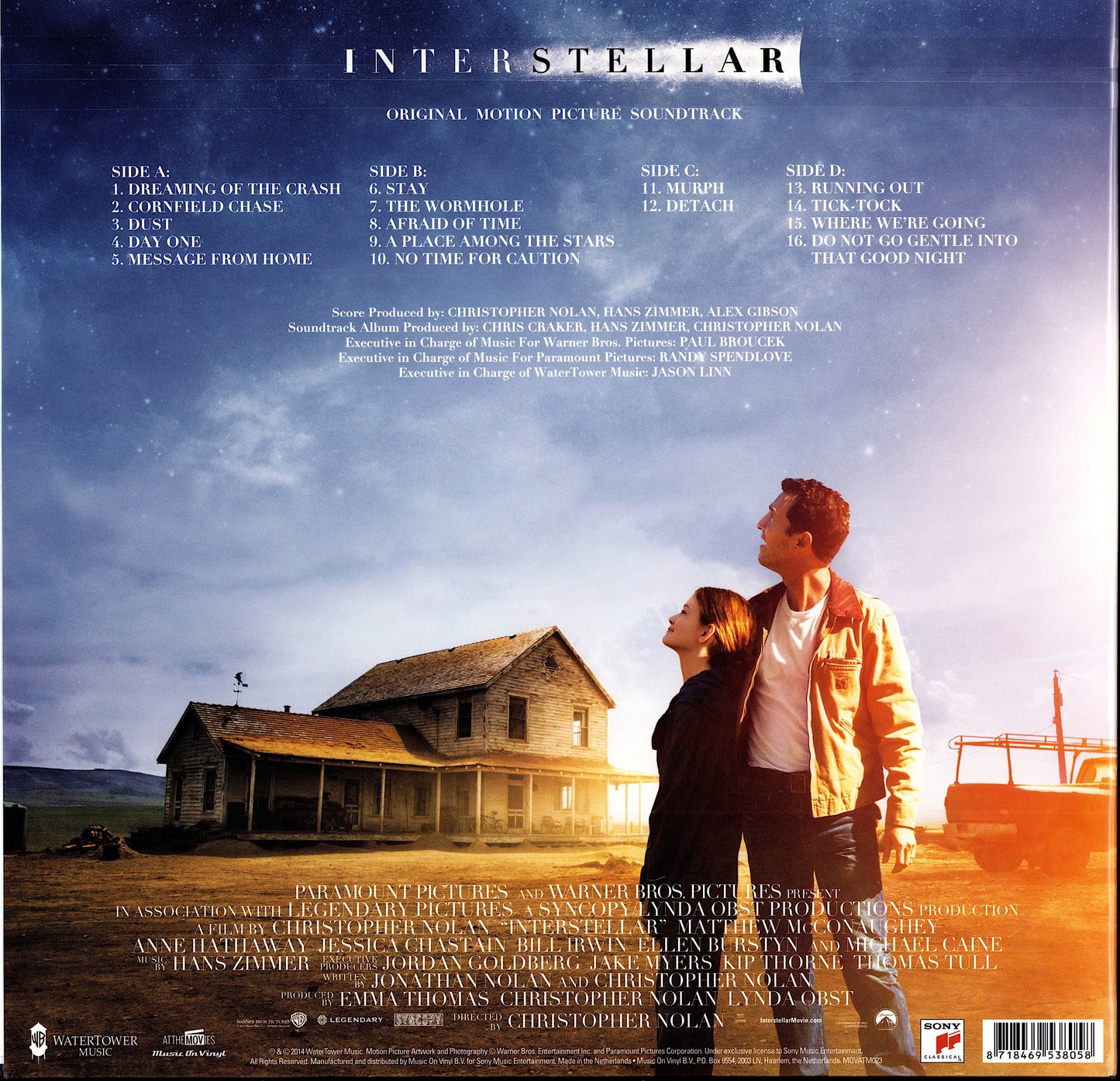 Hans Zimmer - Interstellar Original Motion Picture Soundtrack Black Vinyl 2LP