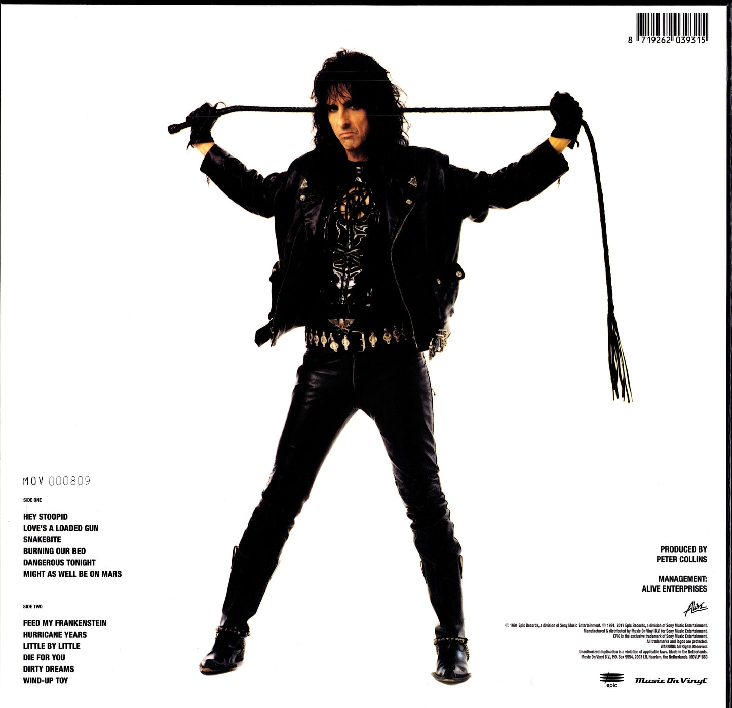 Alice Cooper Hey - Stoopid Magenta Vinyl LP Limited Edition