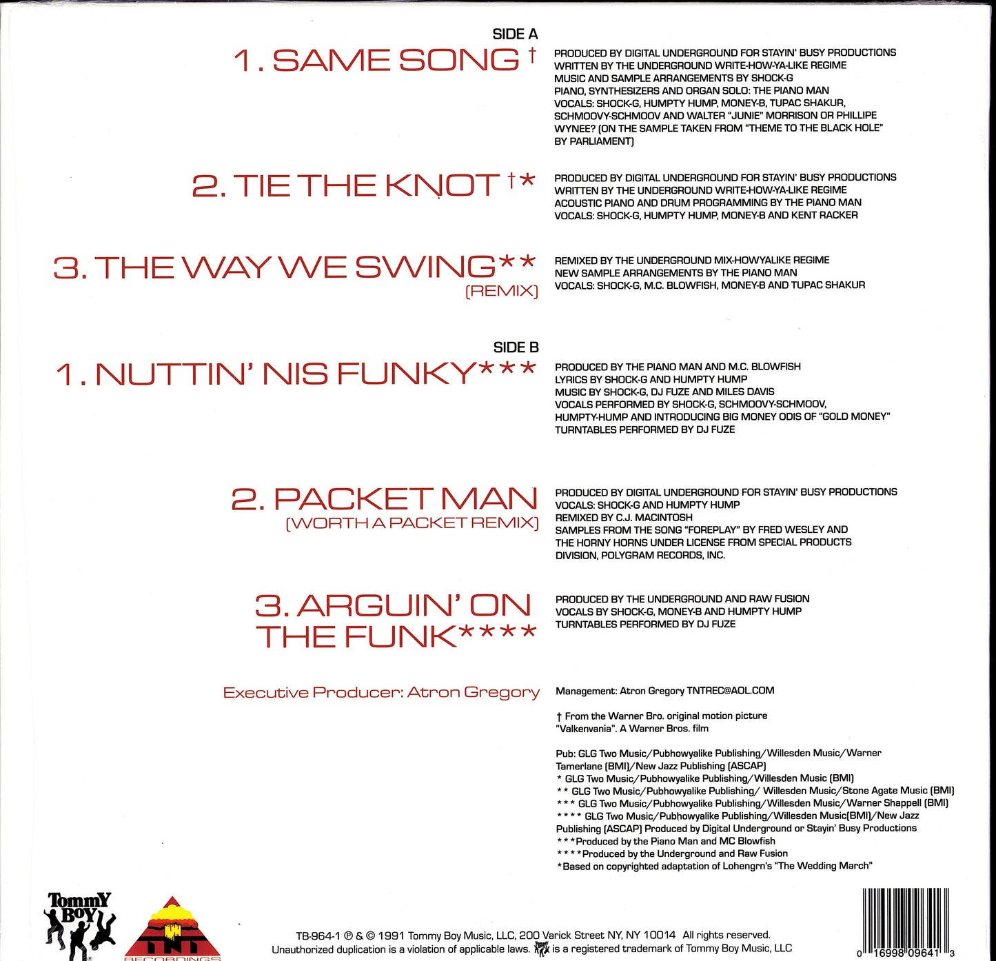 Digital Underground – This Is An E.P. Release Vinyl 12" EP