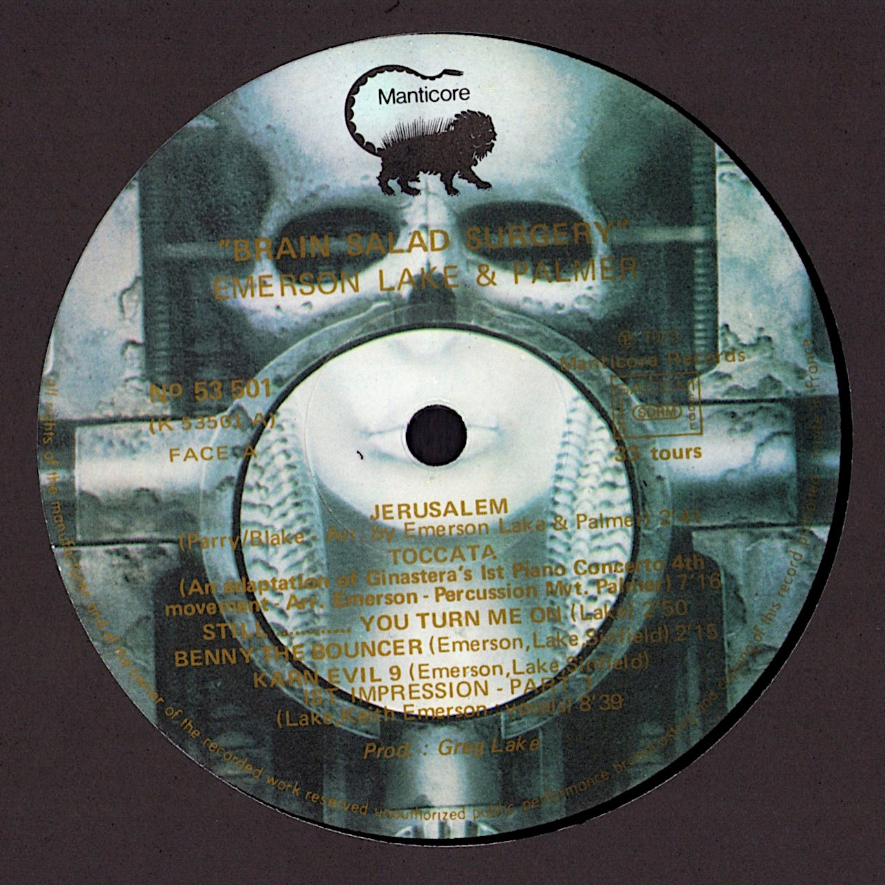 Emerson, Lake & Palmer – Brain Salad Surgery Vinyl LP