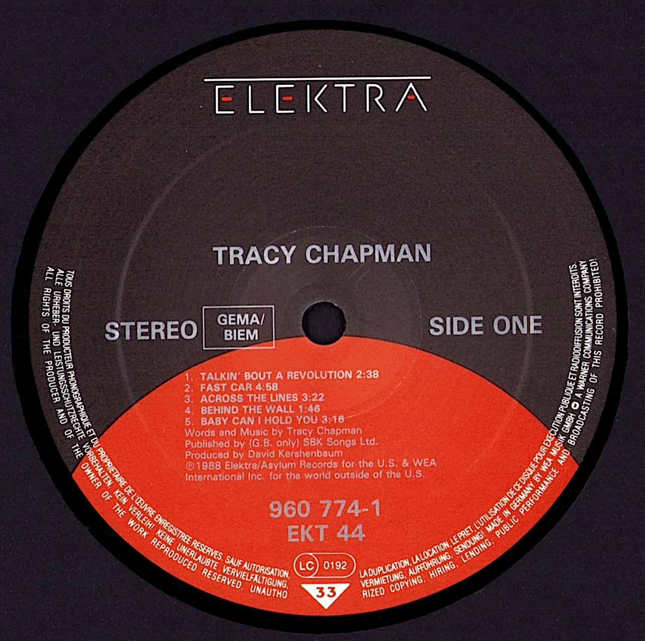 Tracy Chapman - Tracy Chapman Vinyl LP