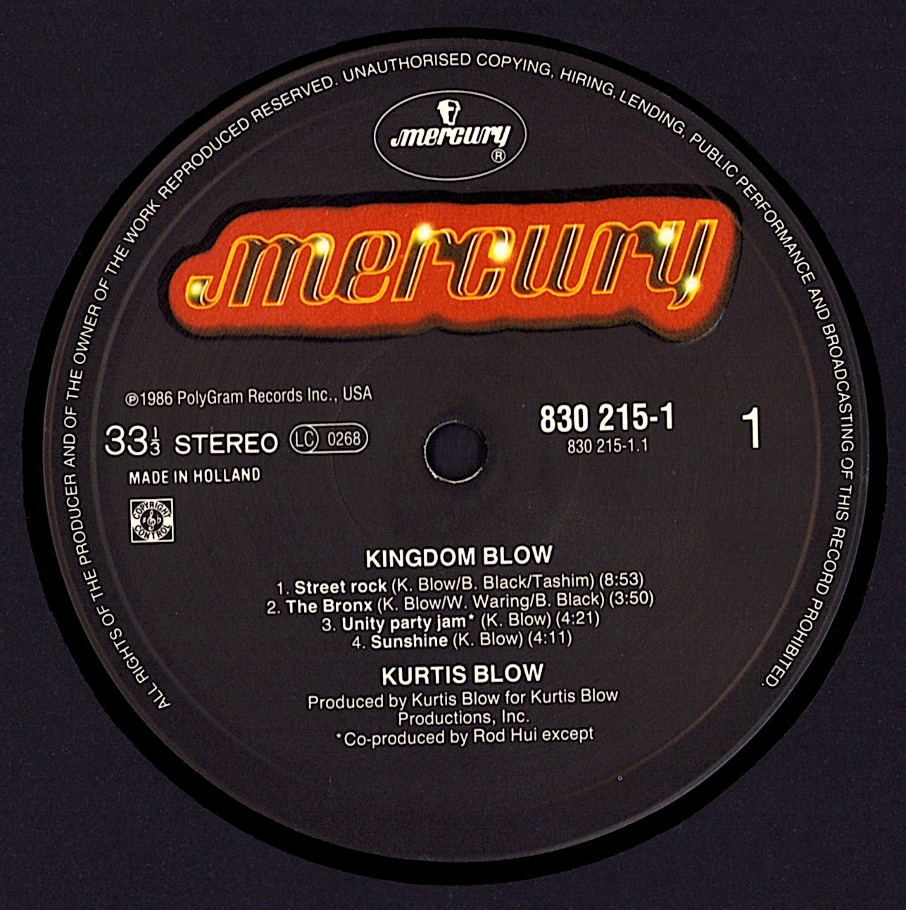 Kurtis Blow – Kingdom Blow Vinyl LP