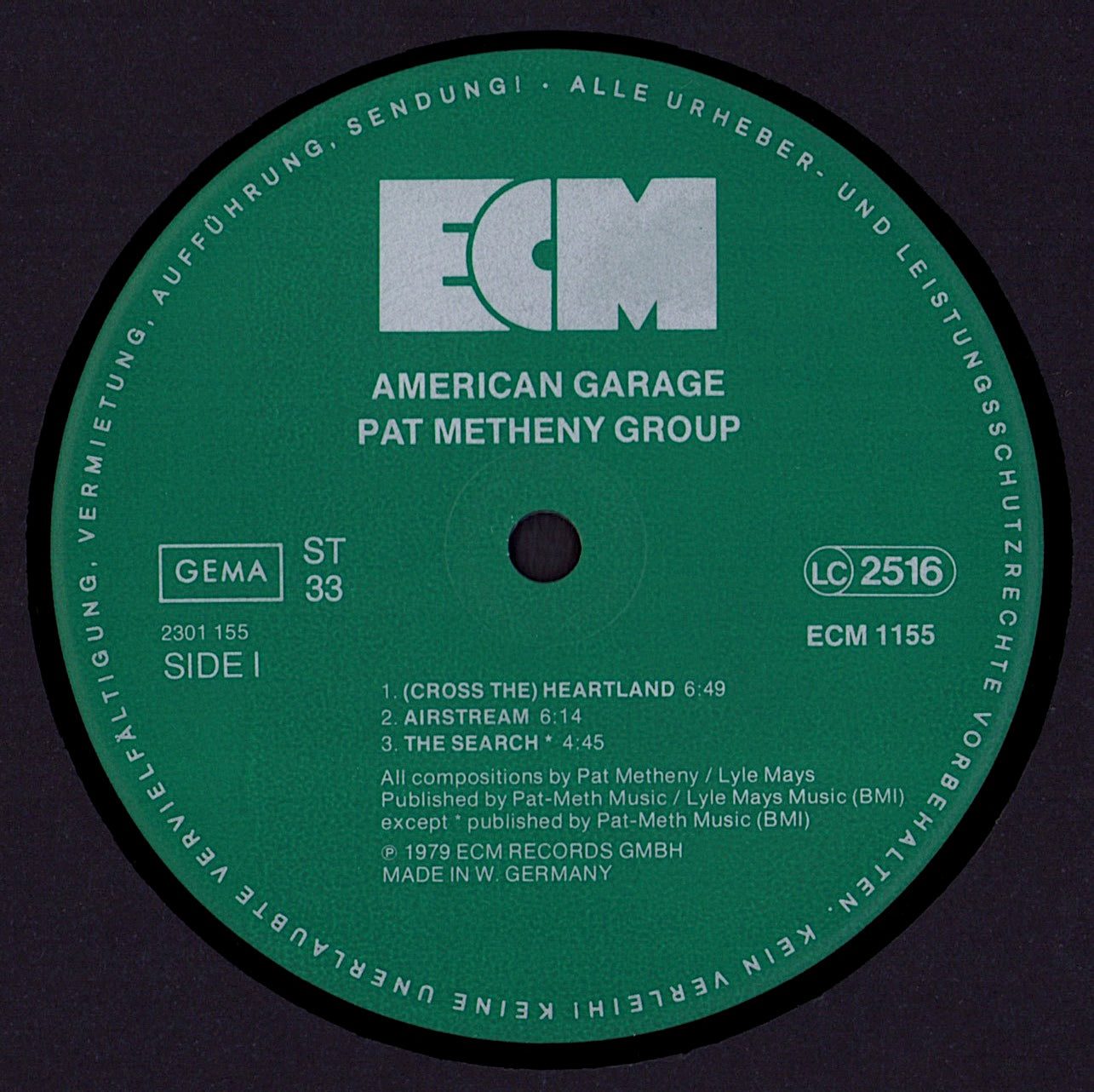 Pat Metheny - American Garage Vinyl LP