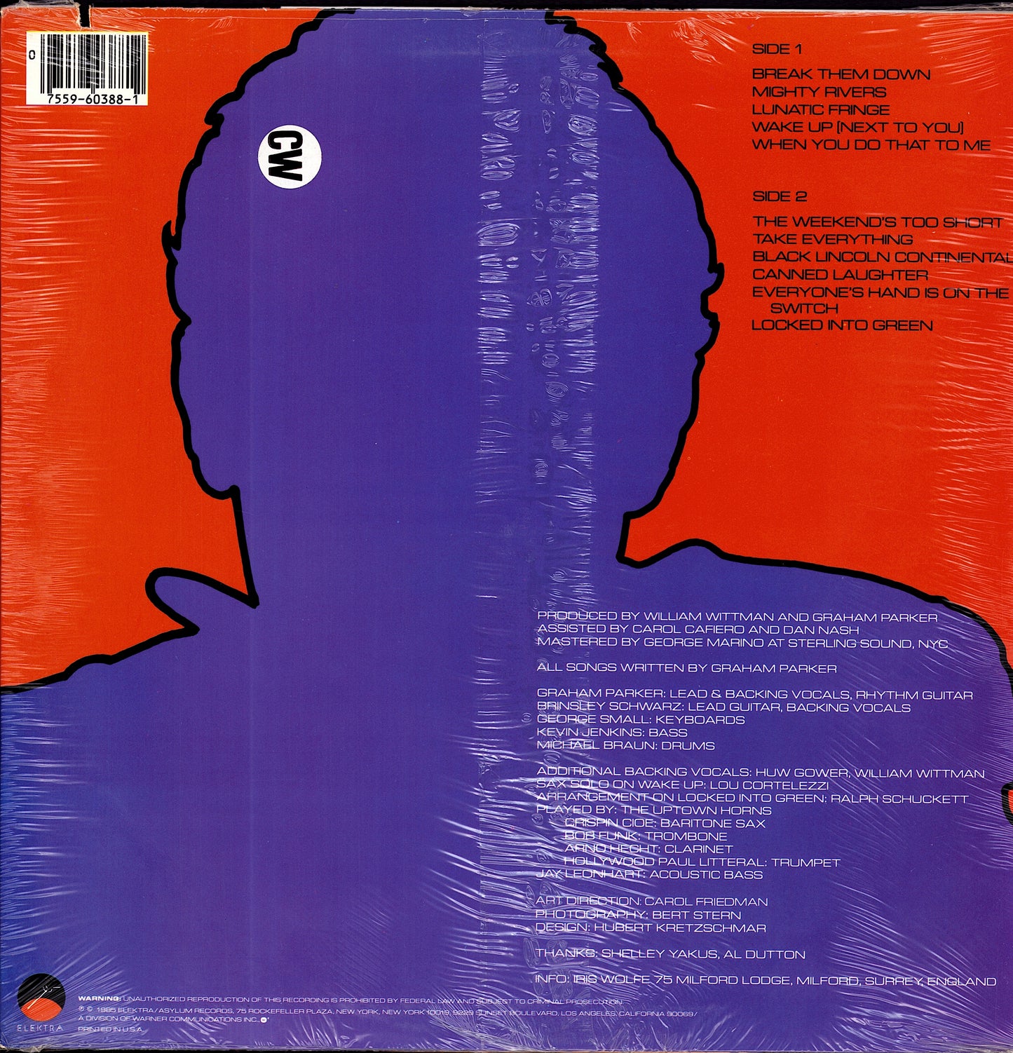 Graham Parker And The Rumour - The Parkerilla Vinyl 2LP Kopie