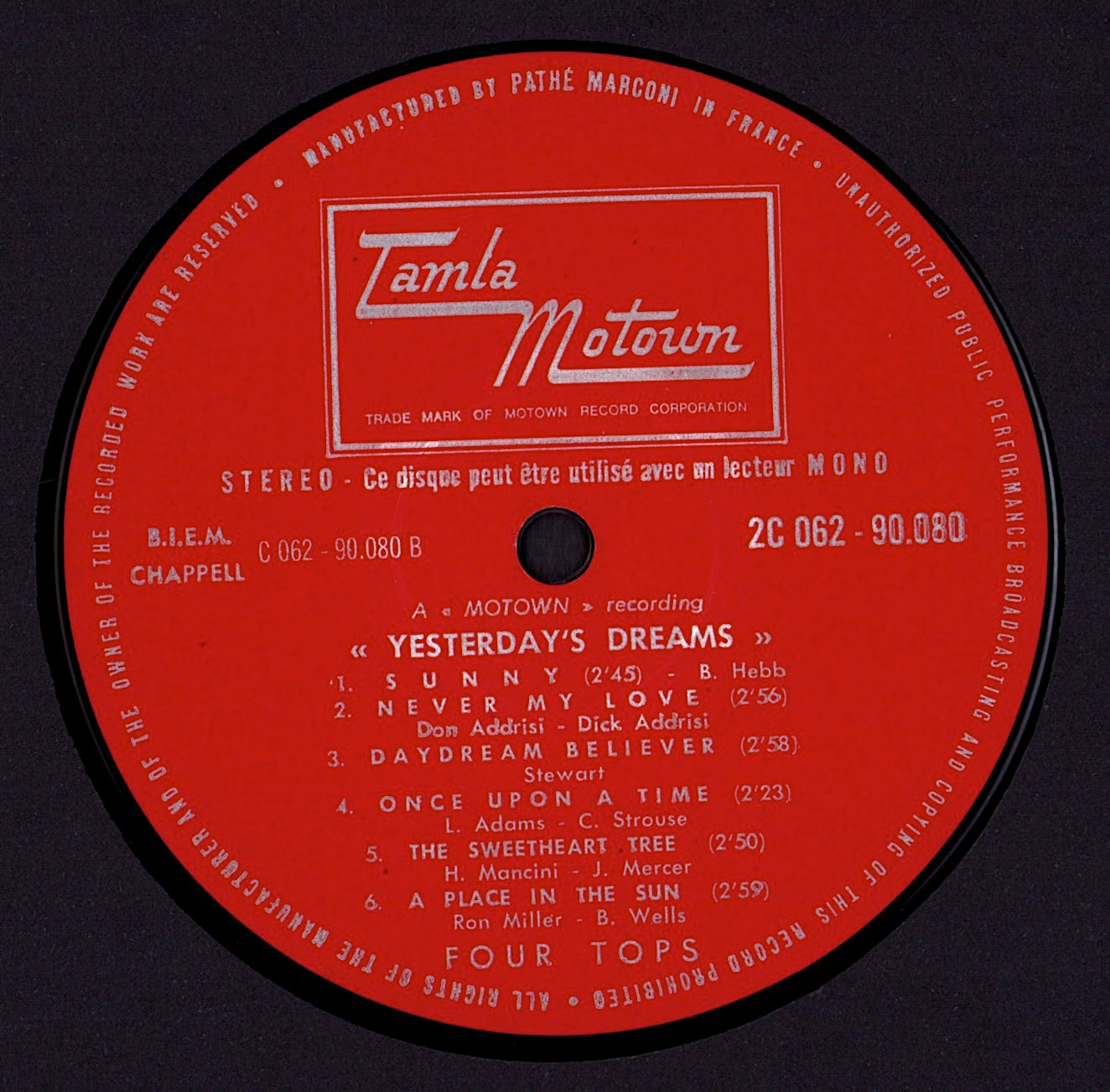 Four Tops – Yesterday's Dreams Vinyl LP