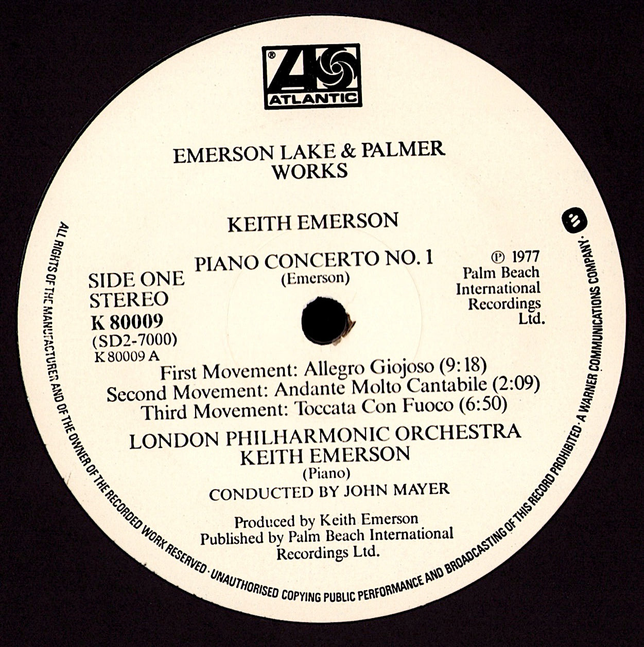 Emerson Lake & Palmer - Works Volume 1 Vinyl 2LP