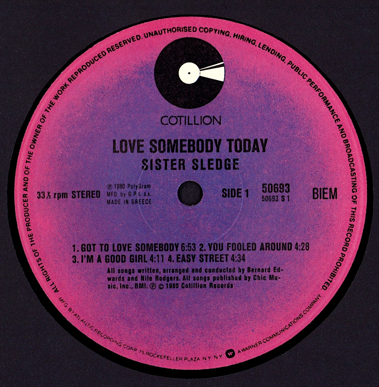 Sister Sledge - Love Somebody Today Vinyl LP